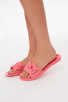 Pink Jelly Chain Sandals