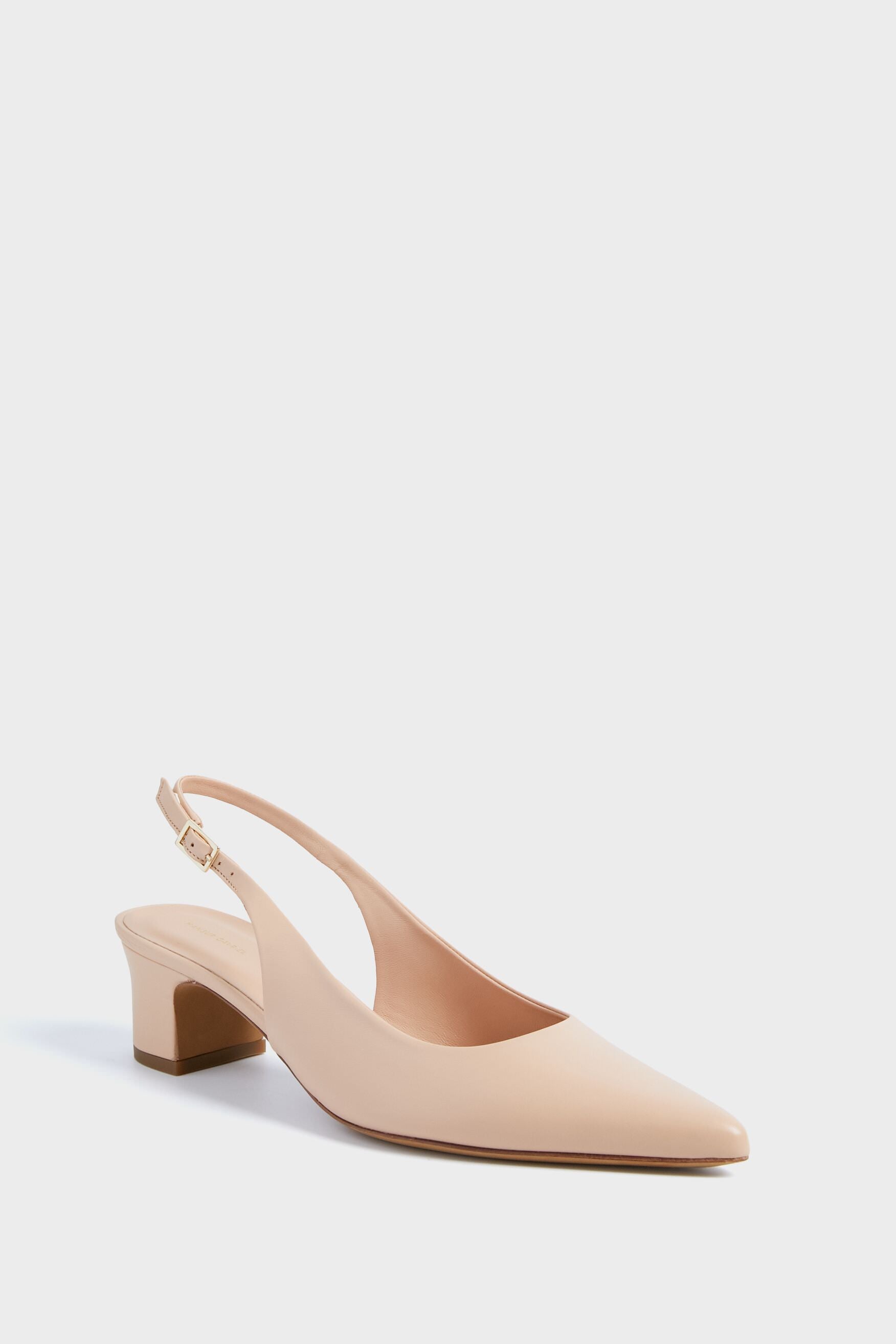 mansur gavriel leather slingback pumps