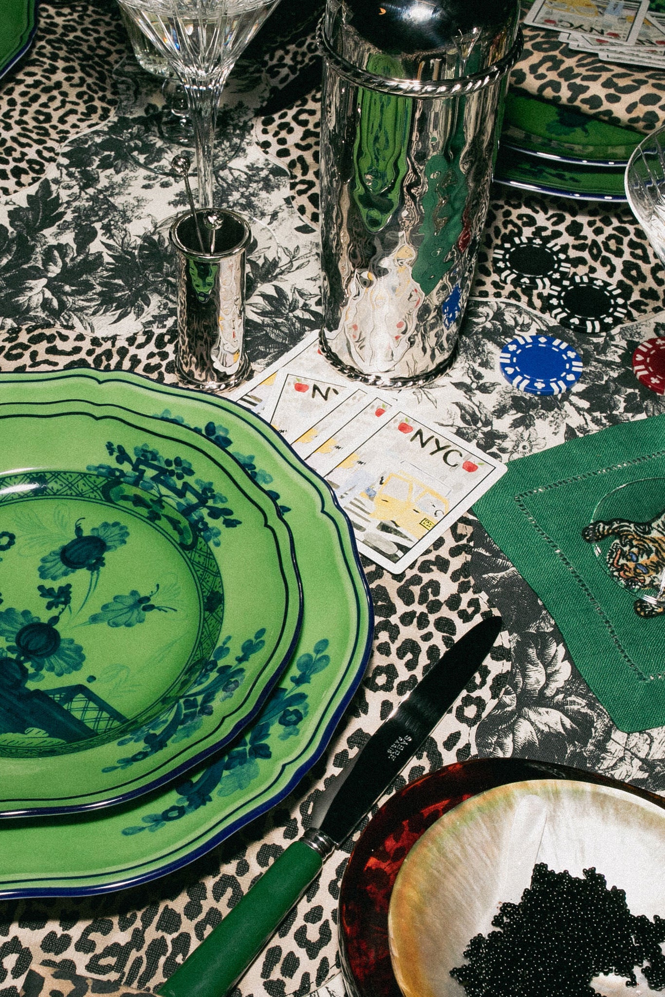 Oriente Italiano Malachite Salad Plate