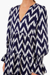 Navy Ikat Kenzo Dress