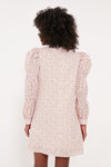 Textured Floral Puff Sleeve Clemons Mini Dress