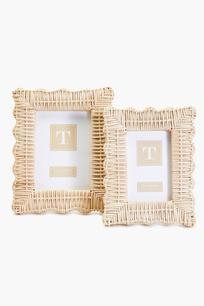 Two's Company White Pagoda 4x6 Photo Frame