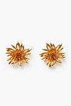Gold Dahlia Earrings