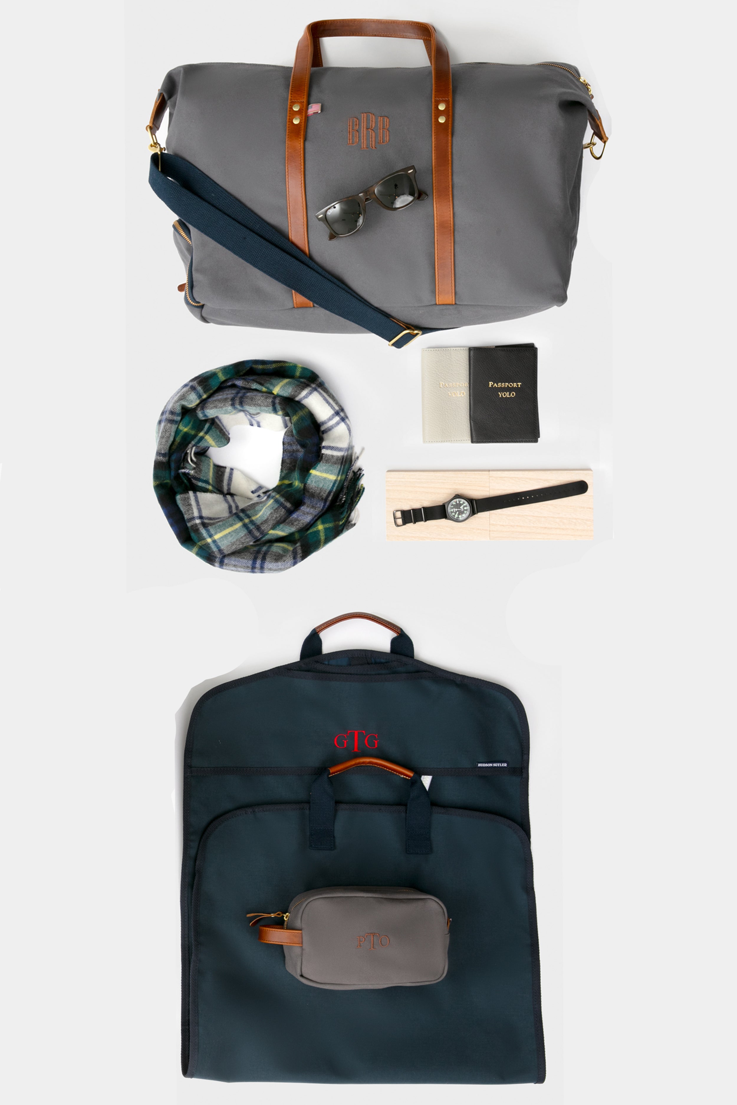 Navy Charleston Garment Bag
