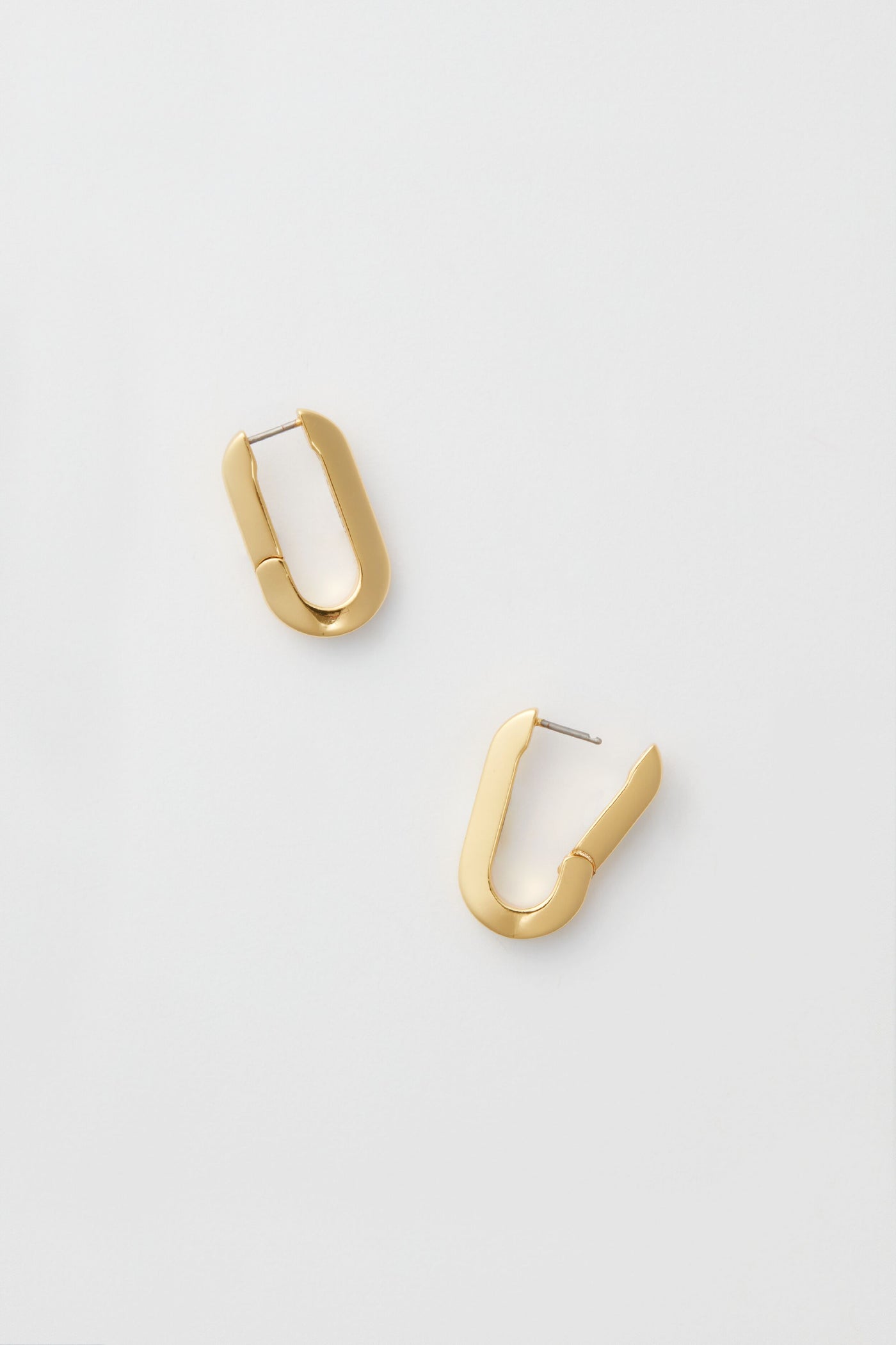 Gold U-Link Earrings