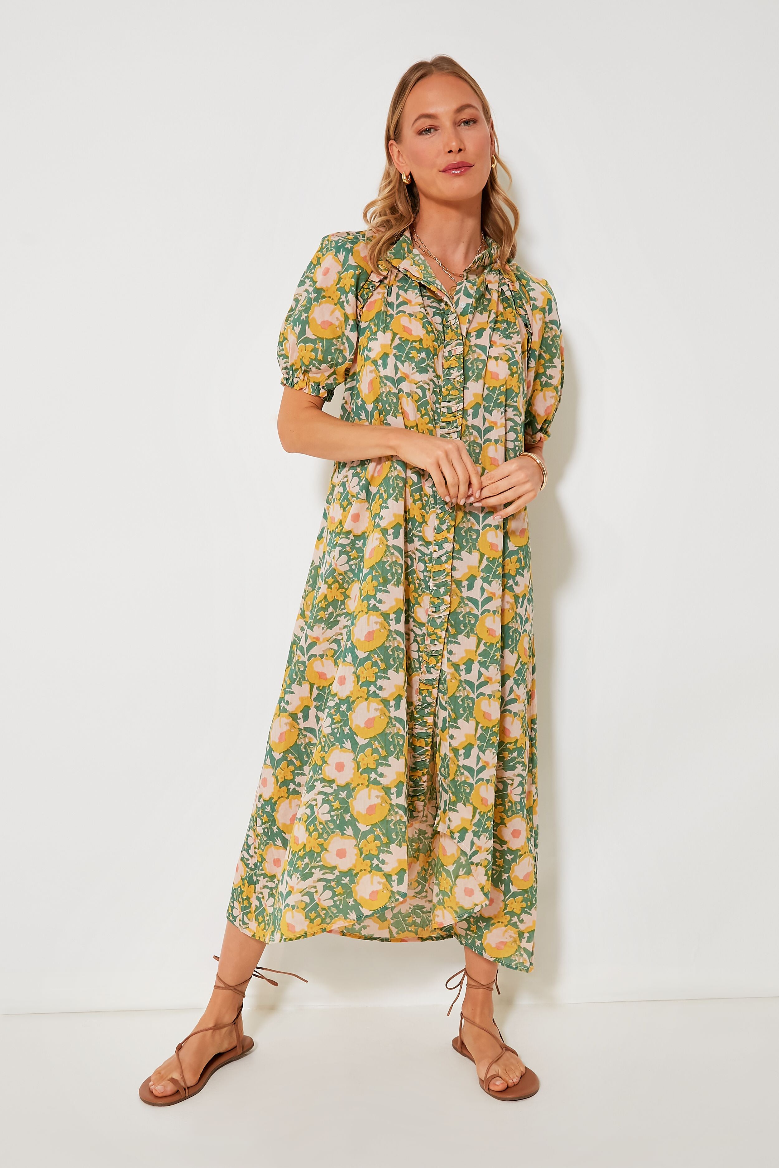 Camelia Bloom Somerset Long Dress | MIRTH