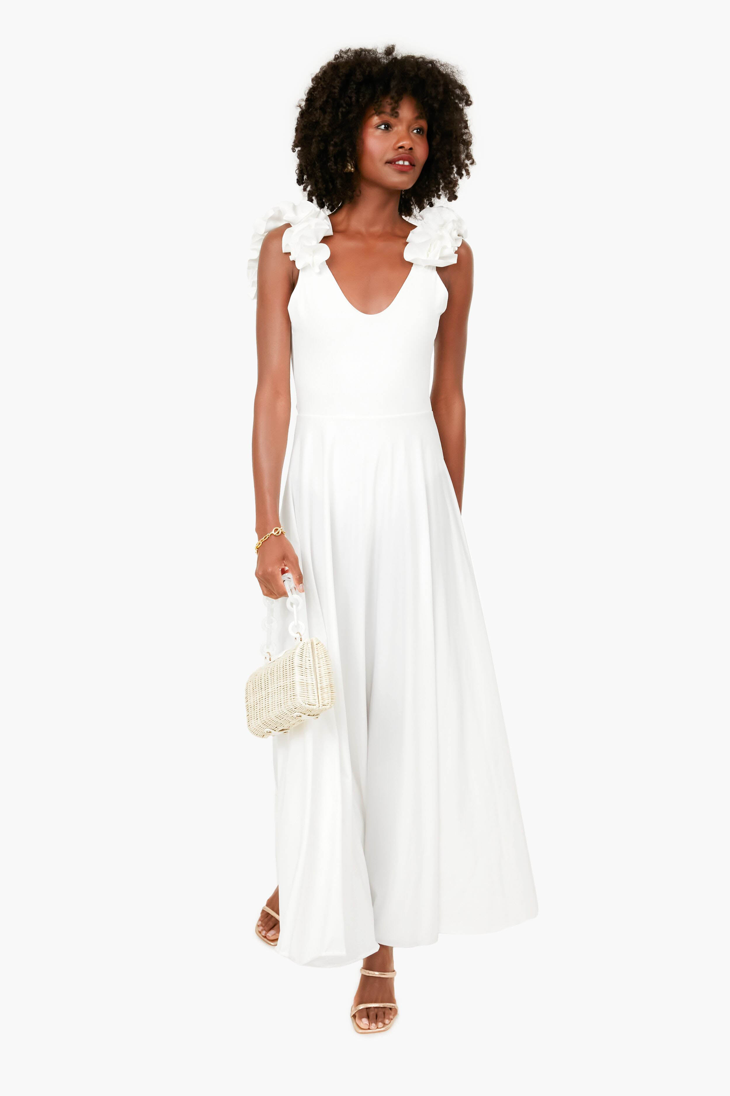 Off White Lira Dress | Maygel Coronel