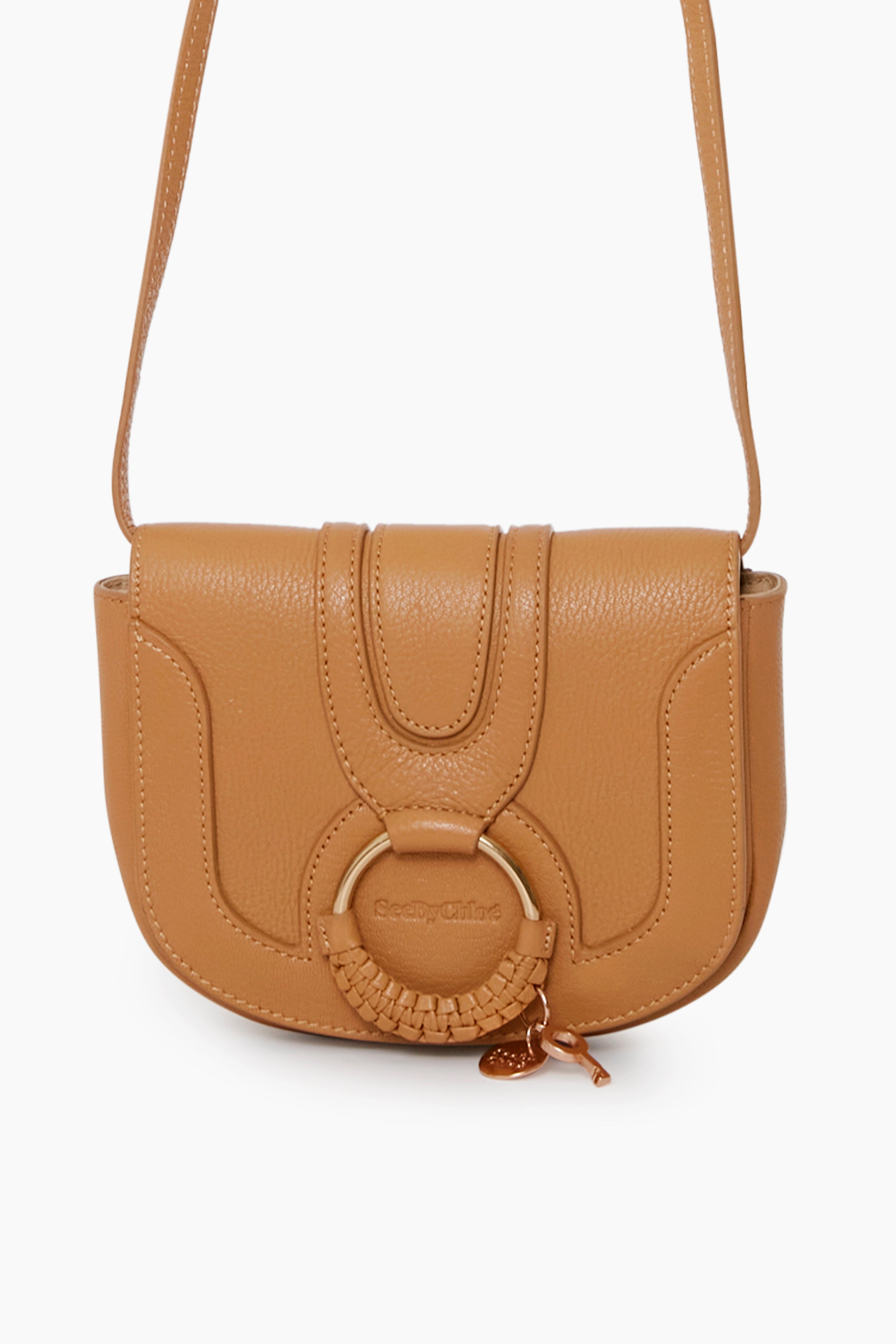 Annie's Finds Camel Leather Signature Tote