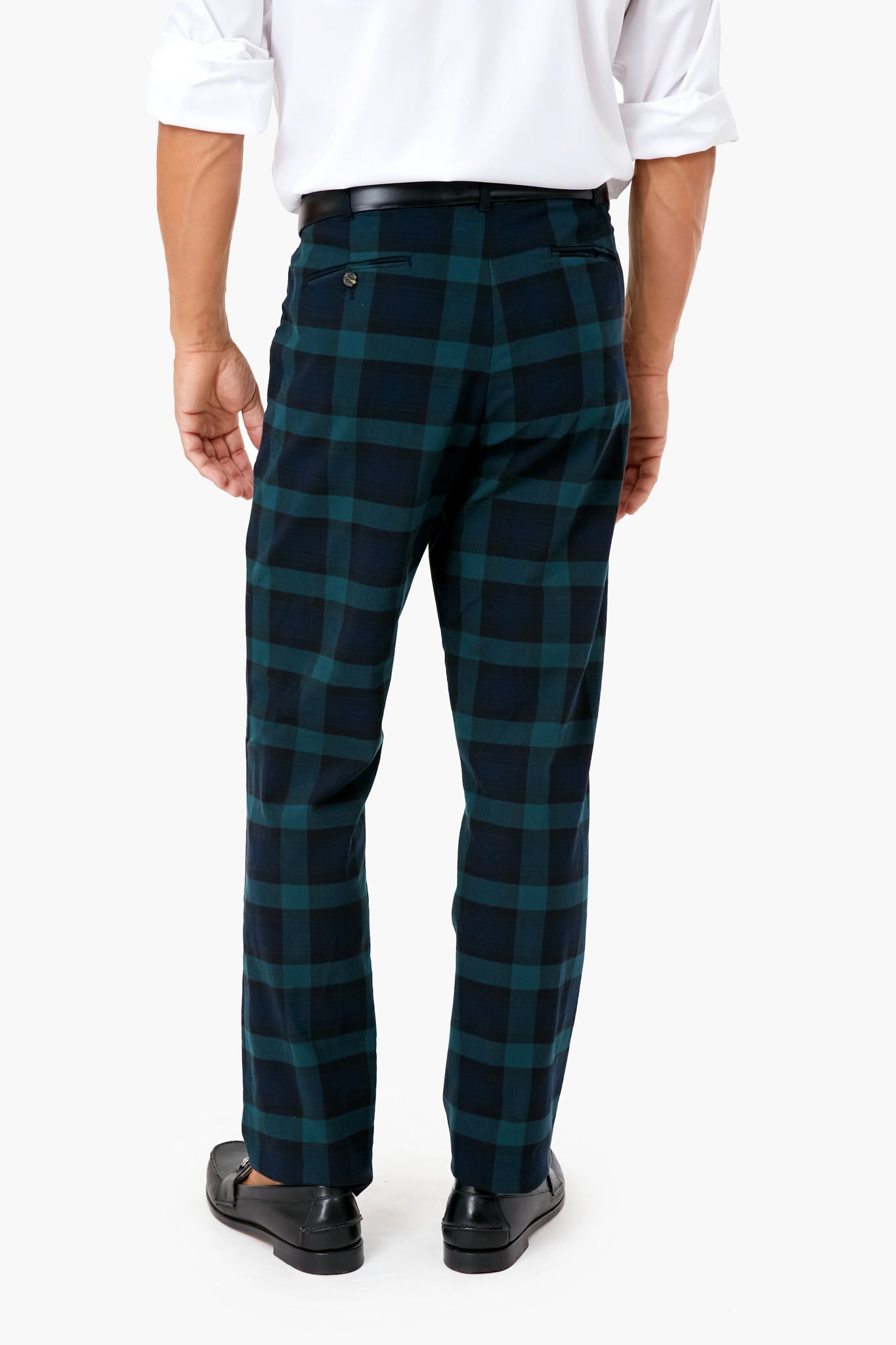 Blackwatch Tartan Stretch Twill Harbor Pants (32" Inseam)