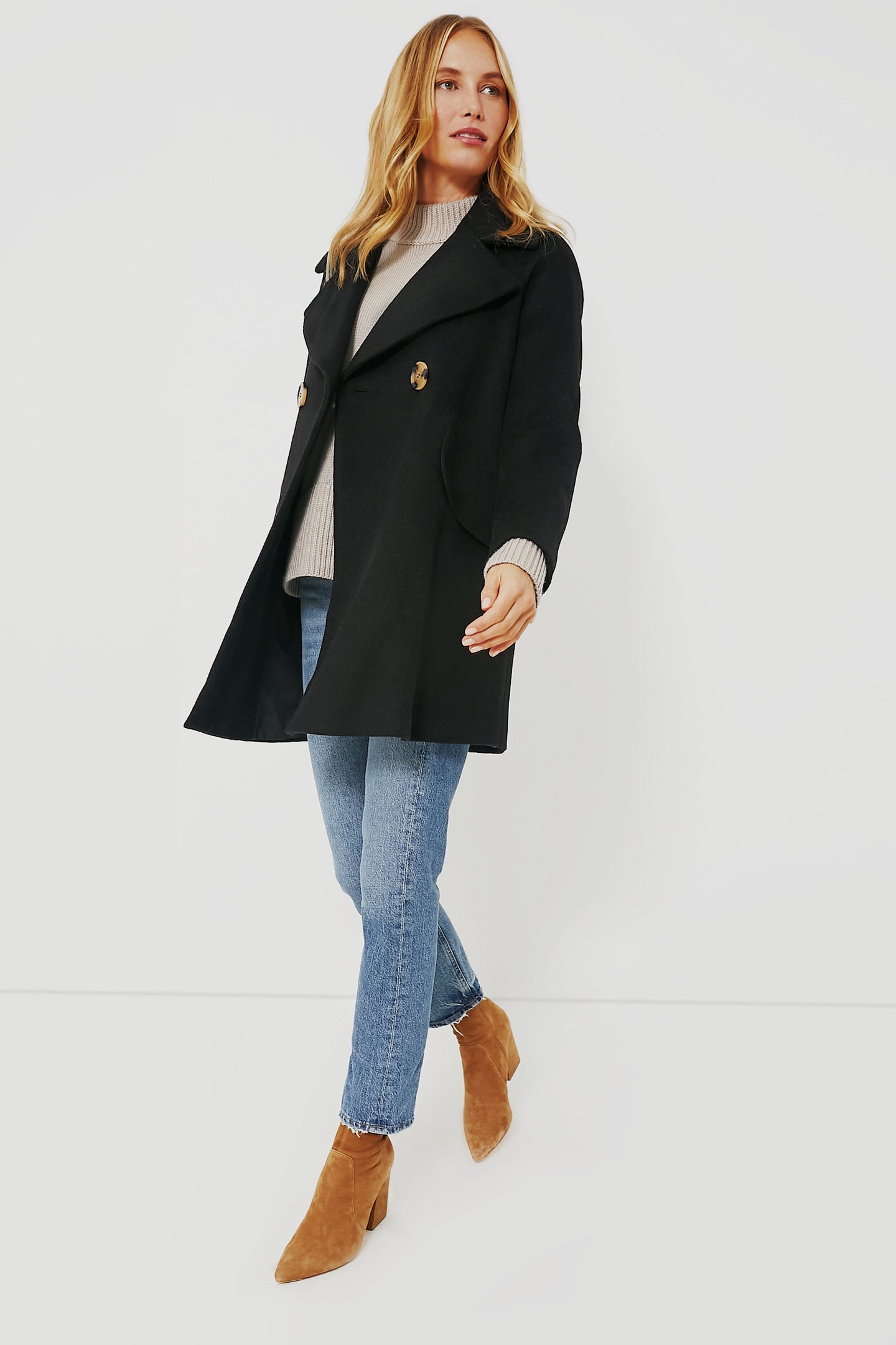 Bracco Suede Slim Isla Ankle Booties