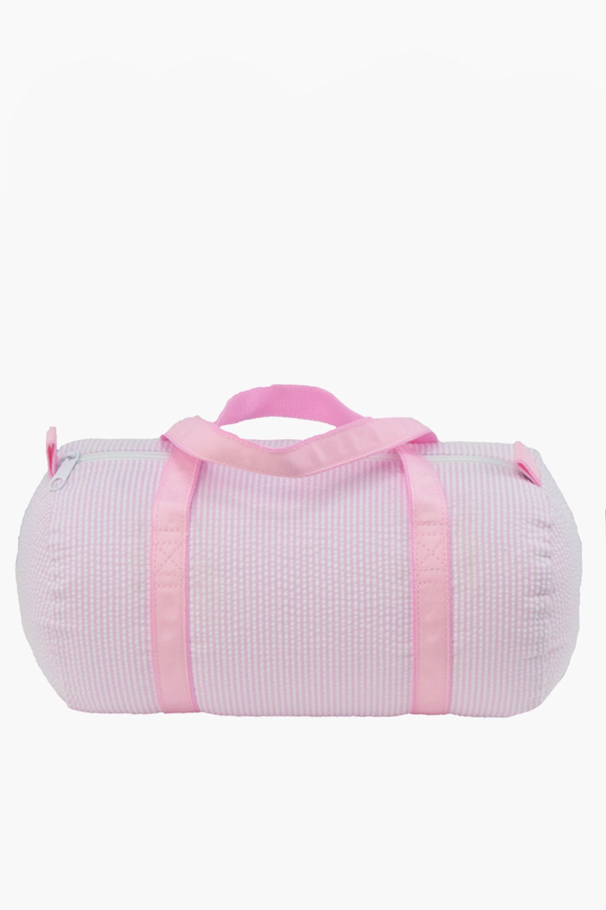Pink Seersucker Baby Duffel