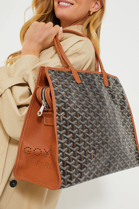 Goyard Brown Hardy PM Tote Tuckernuck Archive Collection