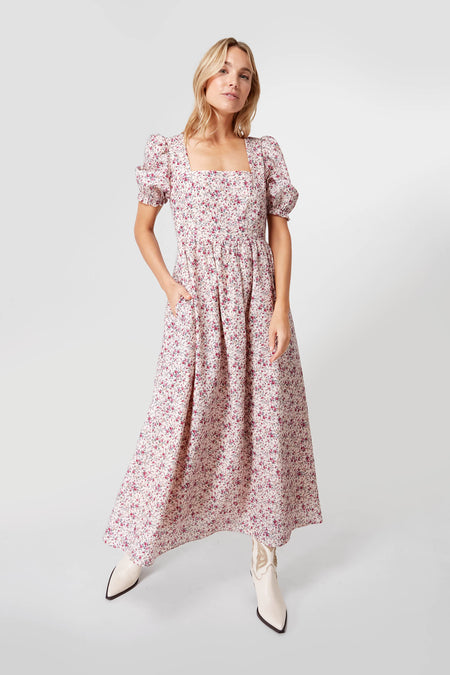 Pink Floral Isla Maxi Dress Hyacinth House - Main Image