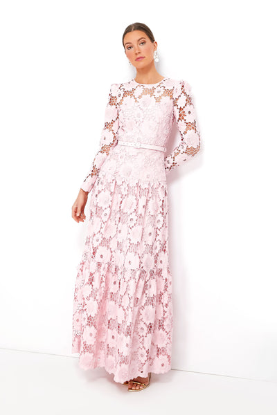 Self portrait floral shop lace maxi dress