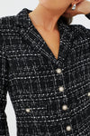 Black Tweed Stacie Dress