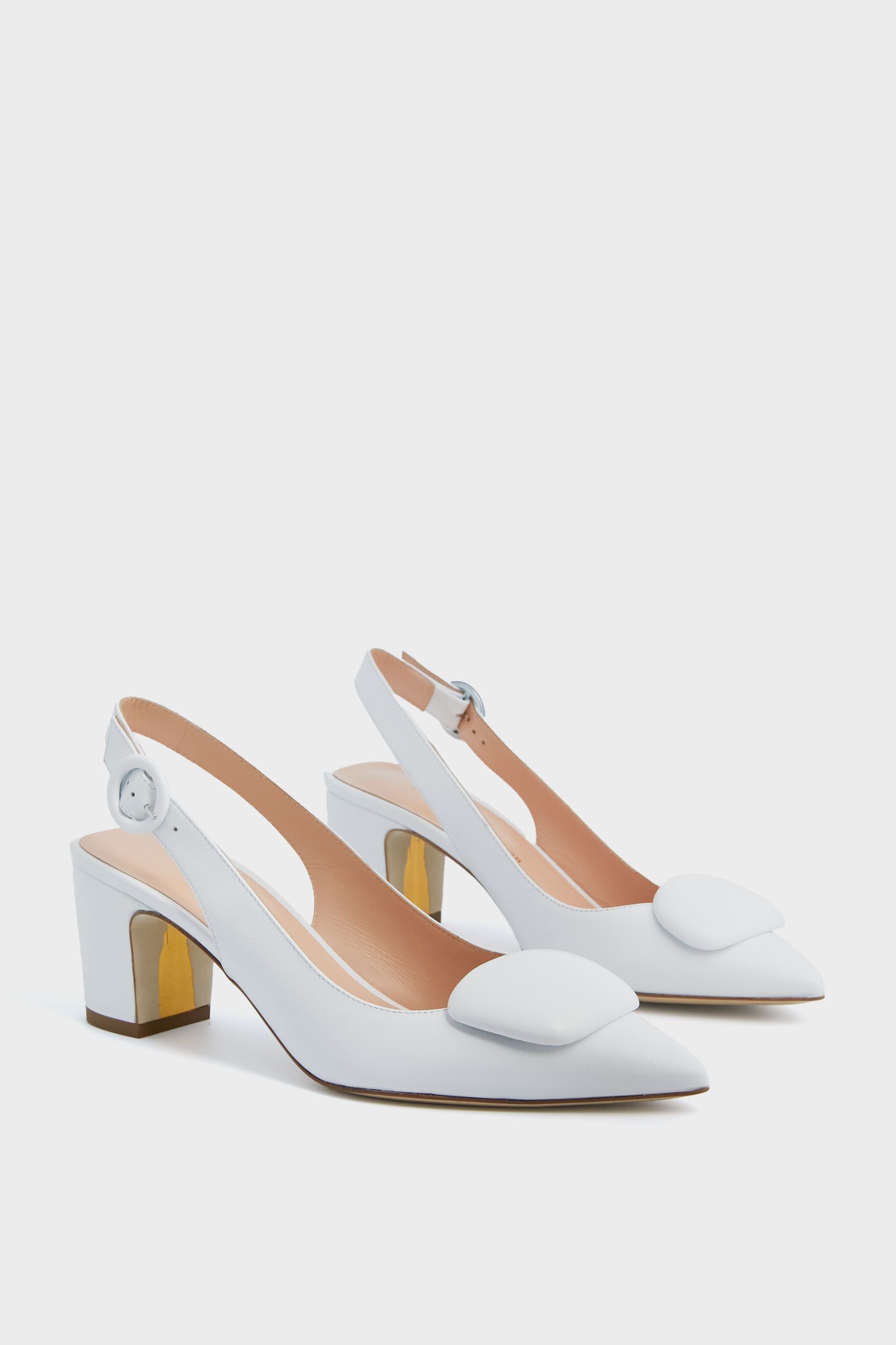 White Calf Marina Heels Rupert Sanderson