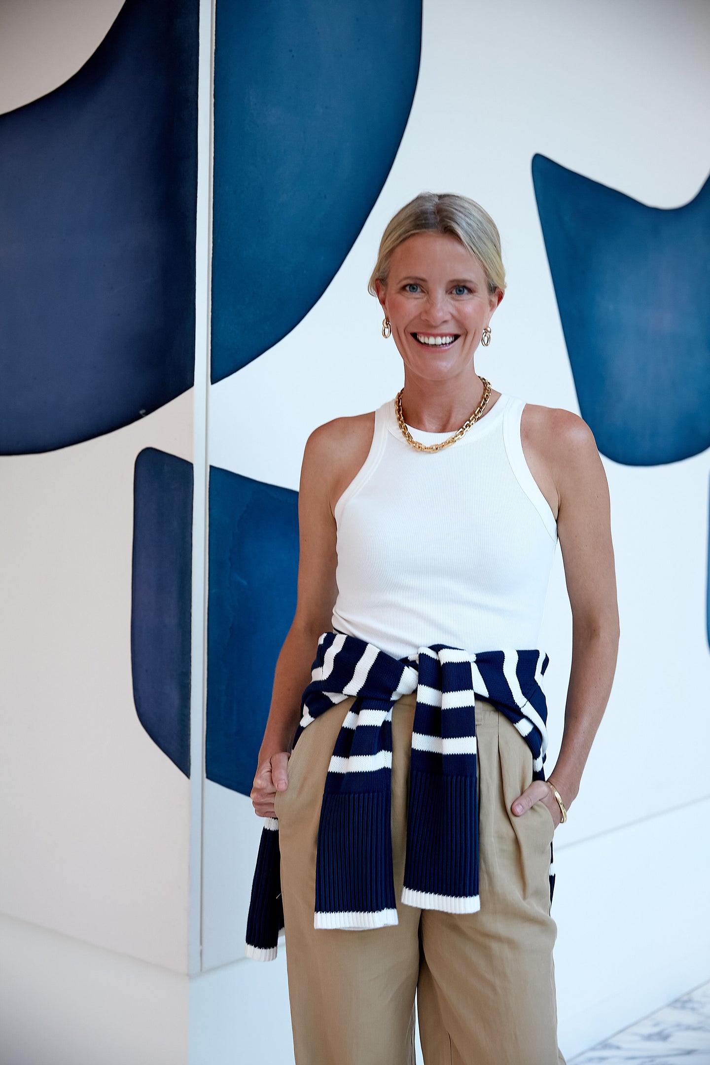 Gold Chunky Rectangle Chain Necklace