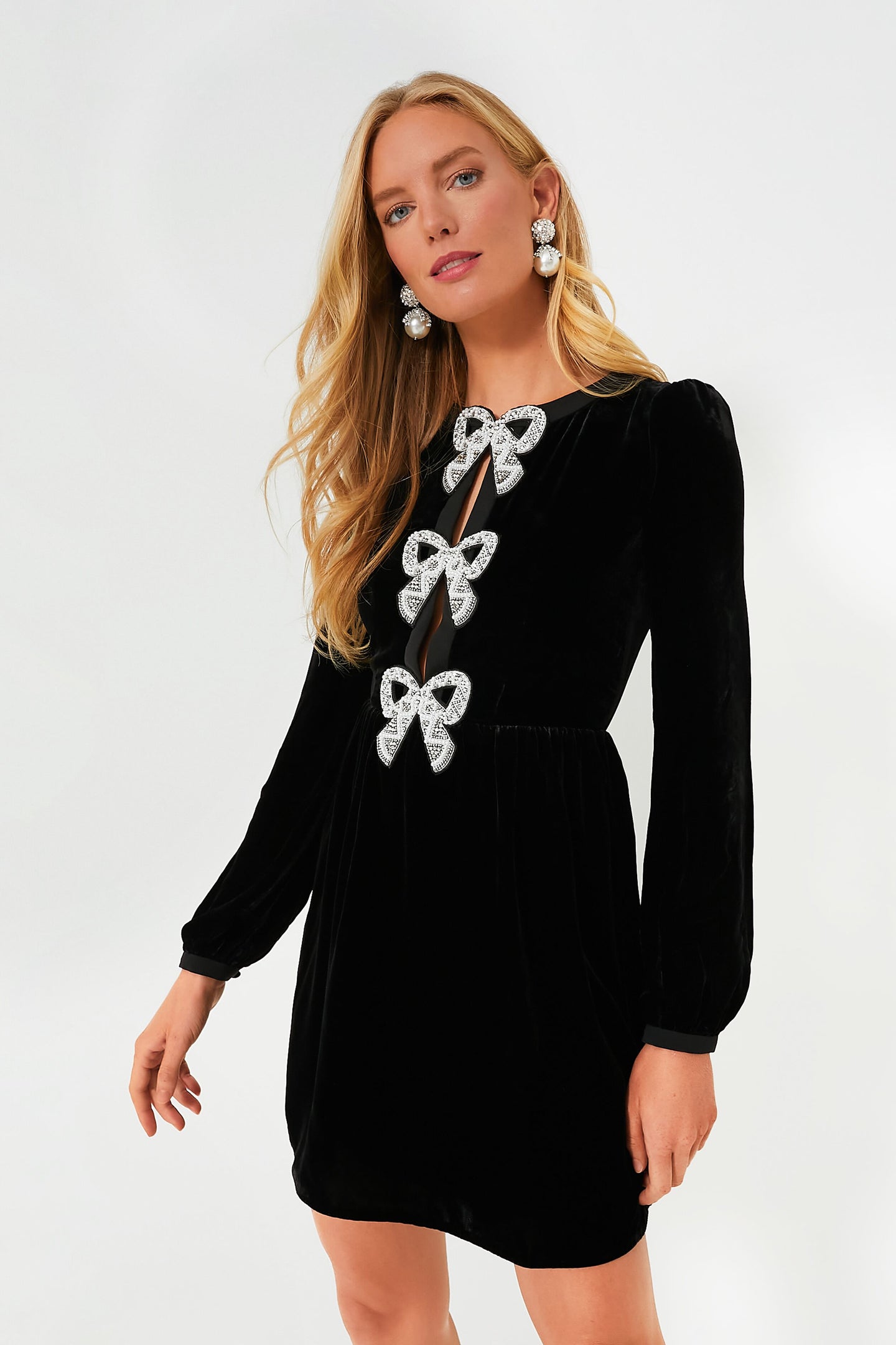 Crystal and Pearl Kinsley Earrings