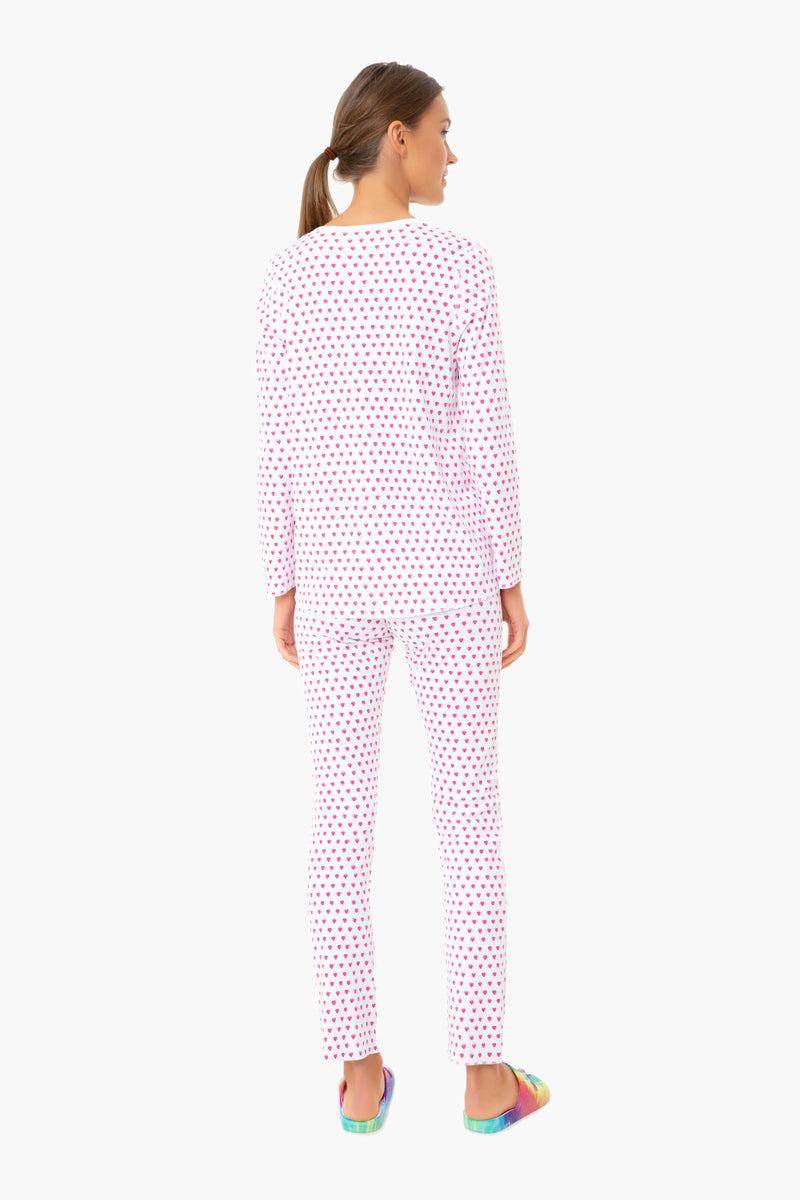 Pink Hearts Pajamas