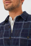 Green Plaid Owen Brushed Stretch Twill Shirt