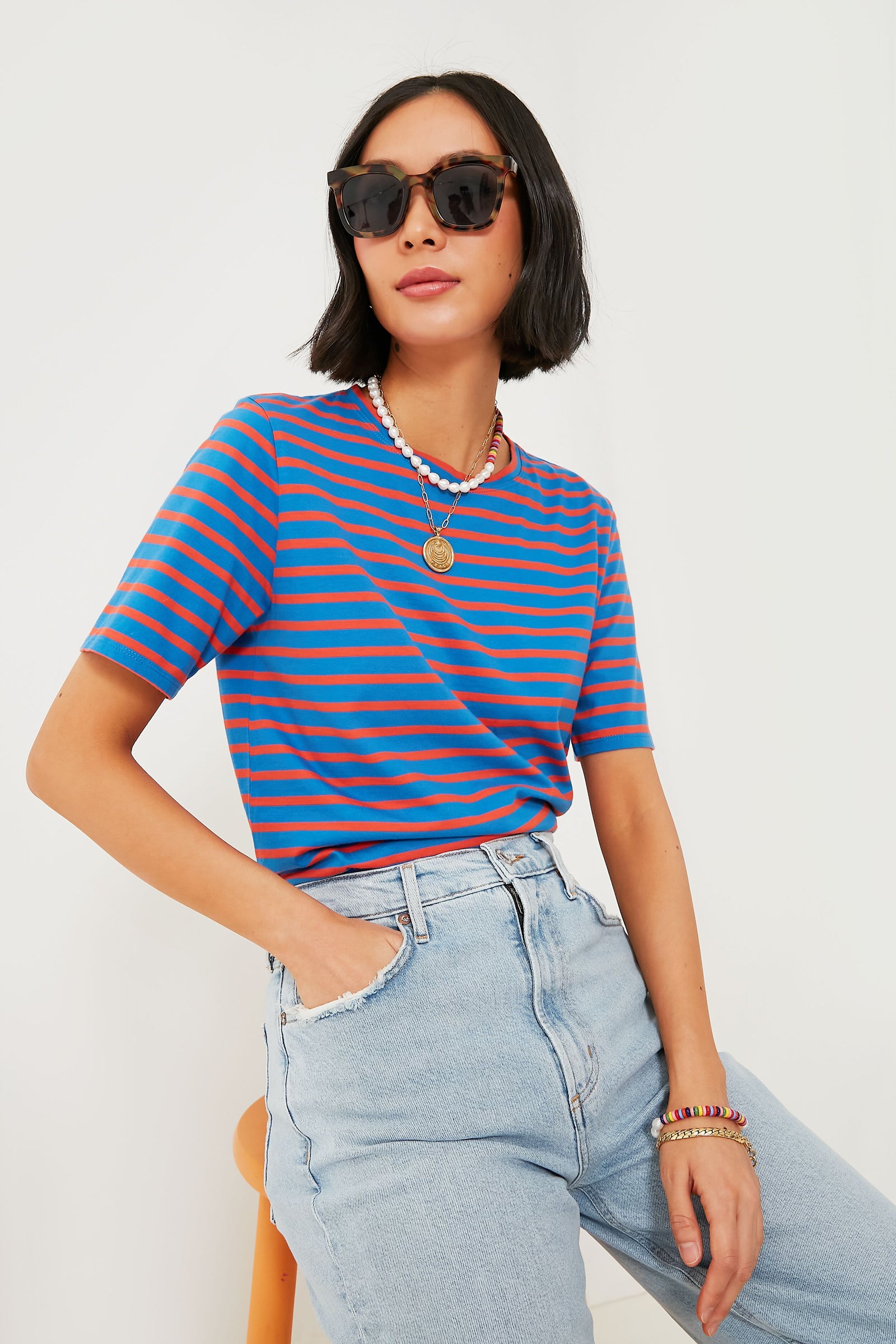 The Royal and Poppy Modern Tee