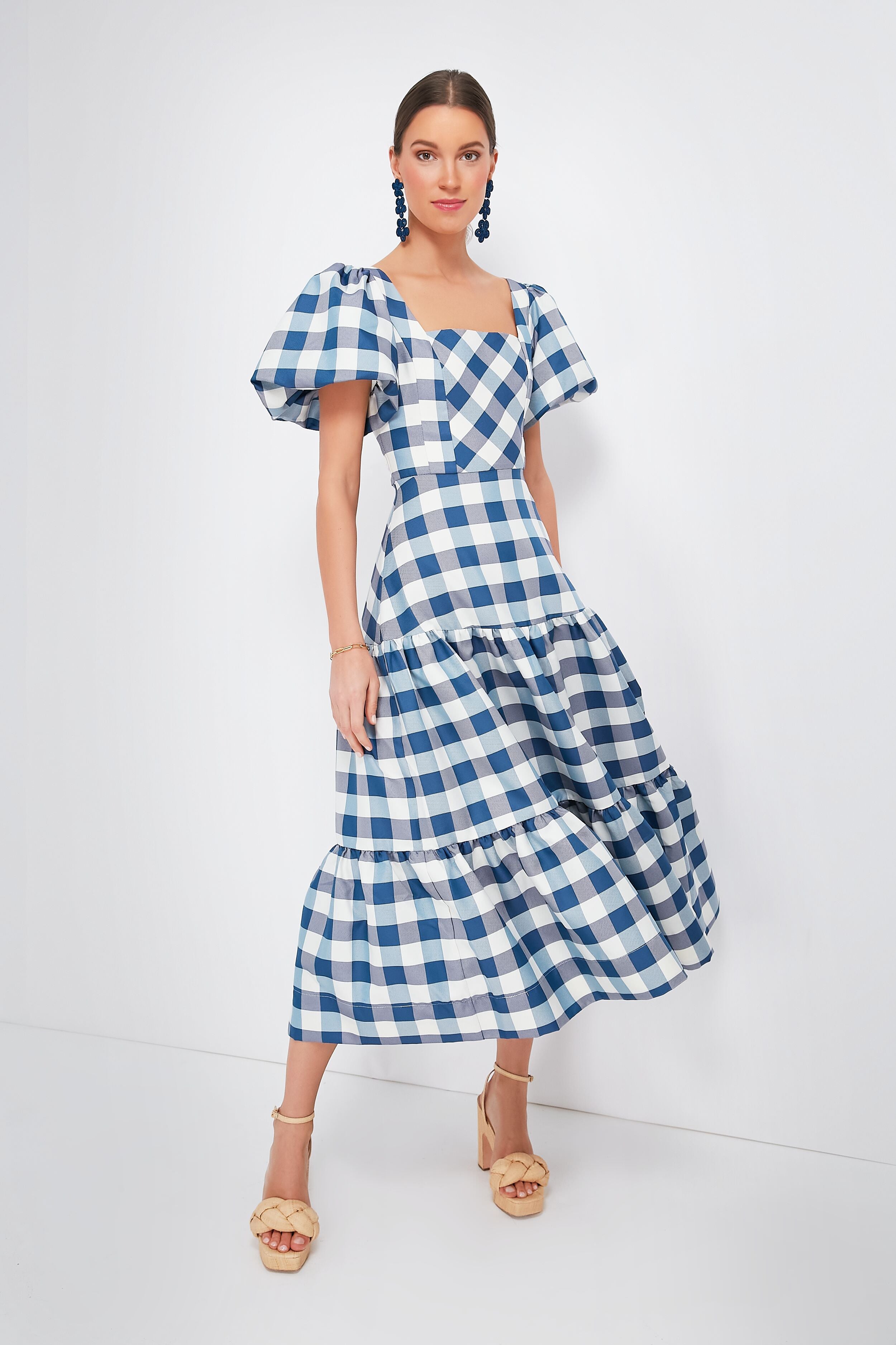 Blue Check Cassidy Dress | Hunter Bell