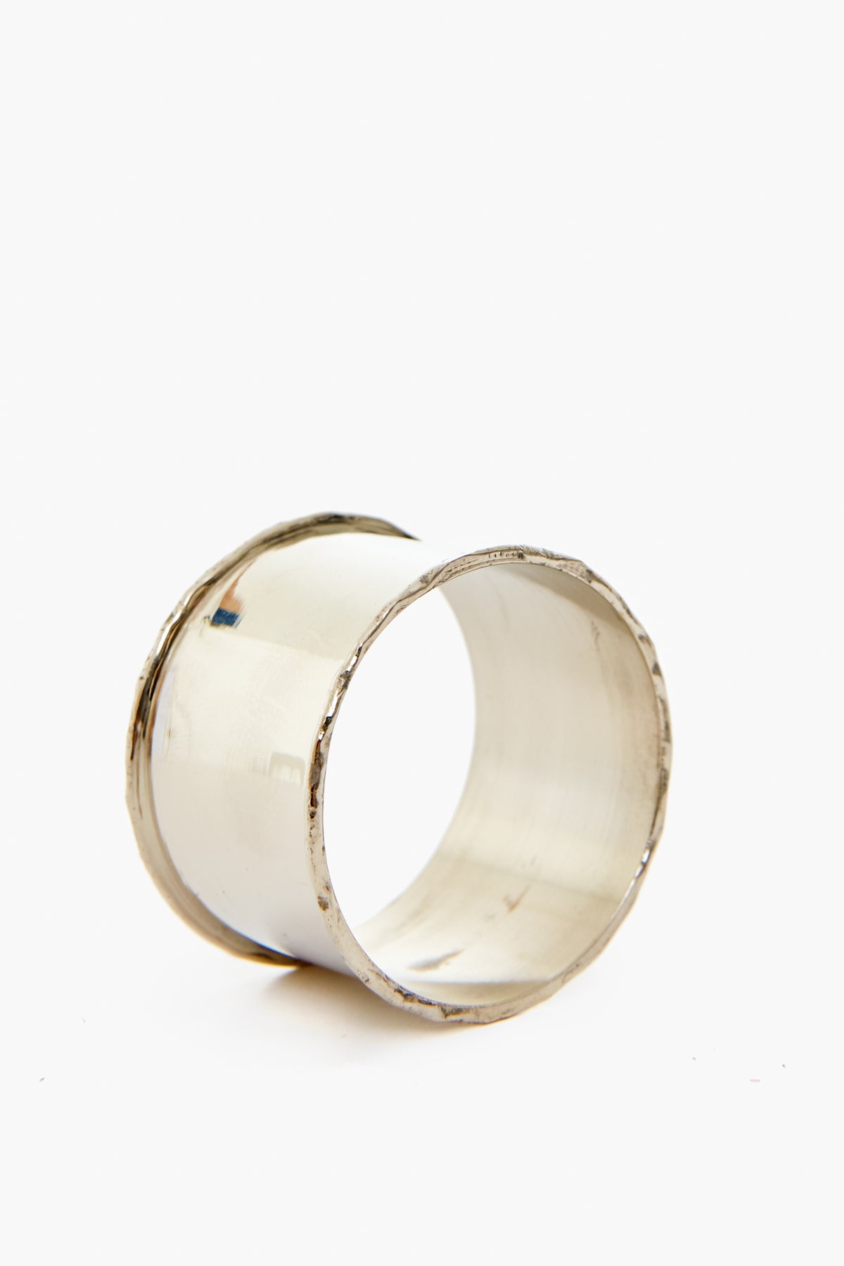 Silver Rim Napkin Ring (Set of 4)
