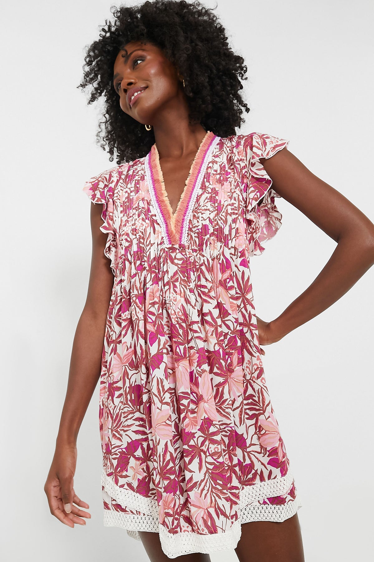 Pink Orchid Sasha Mini Dress | Poupette St Barth