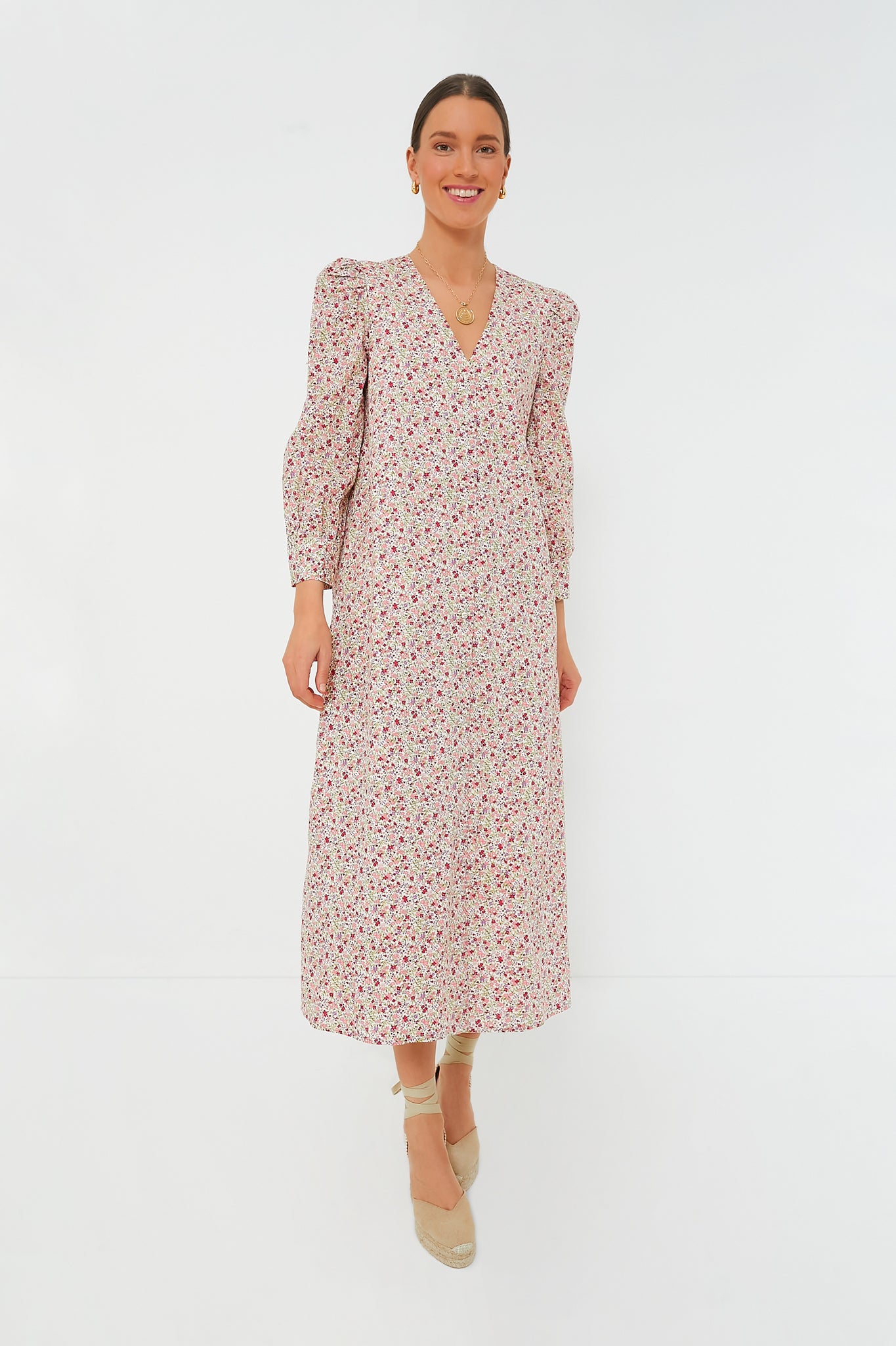 Pink Floral Nellie Maxi Dress