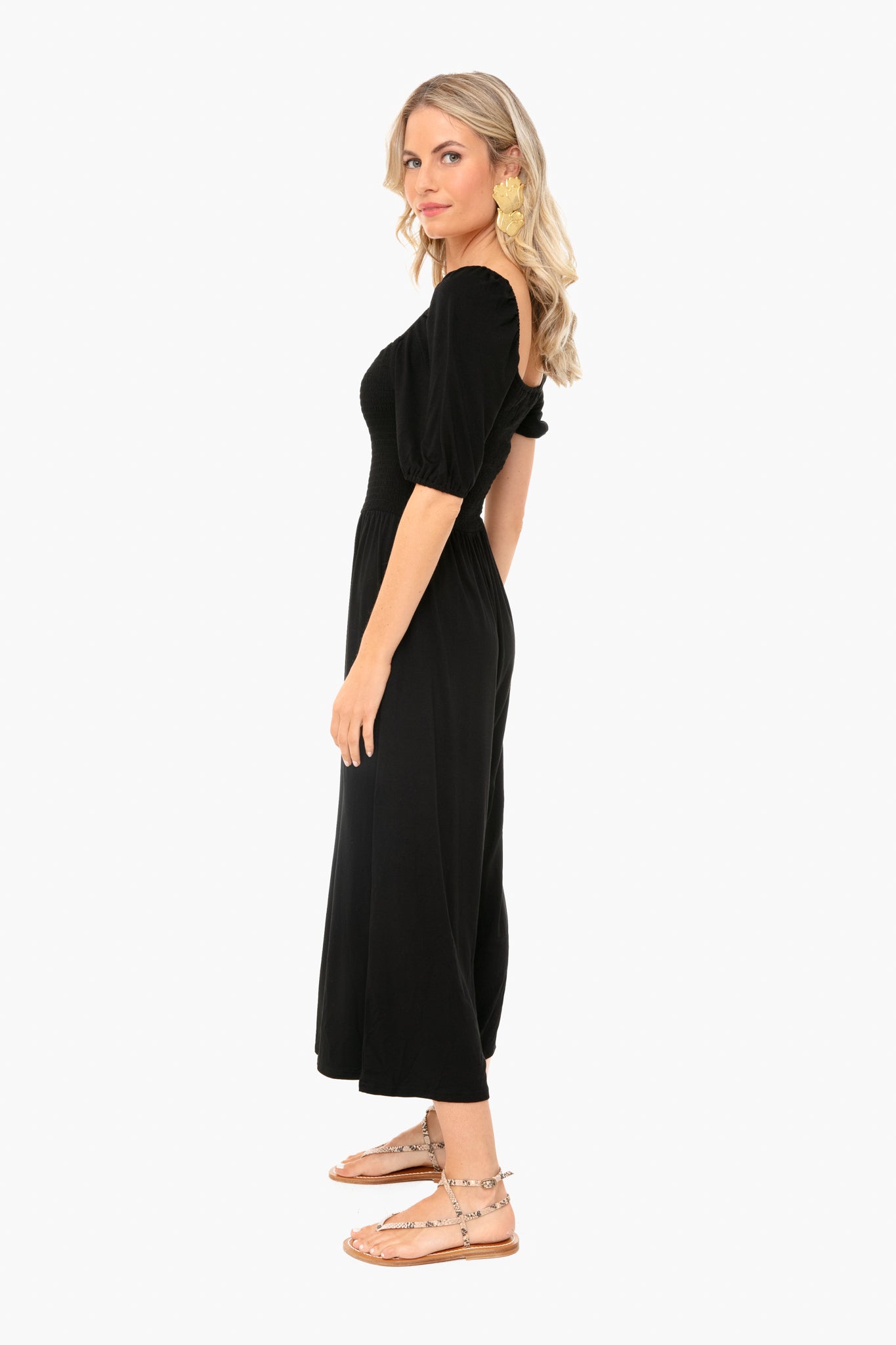 Smocked Jumpsuit