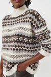 Brown and Grey Fair Isle Loch Sweater