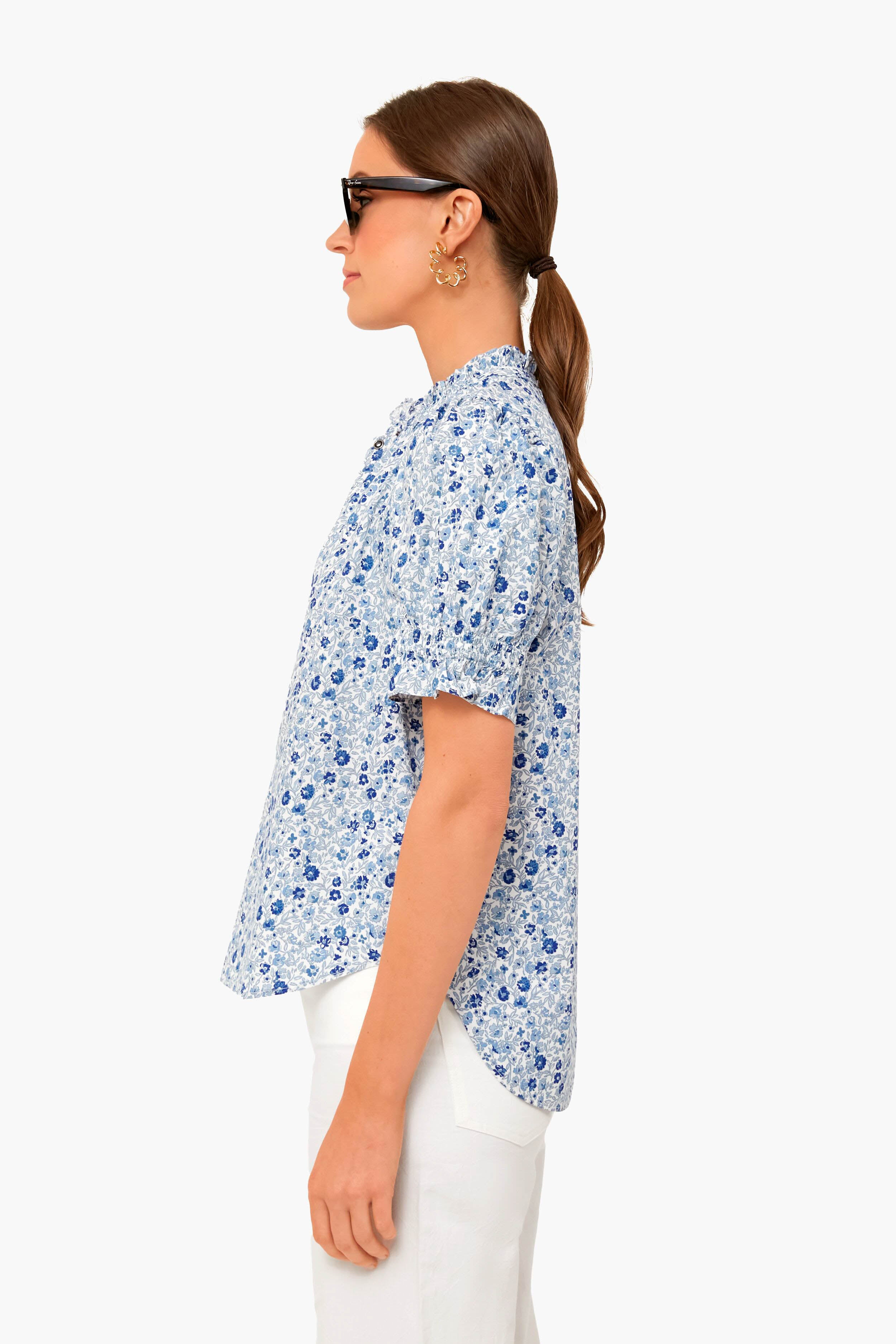 Sweet Blue Los Altos Top