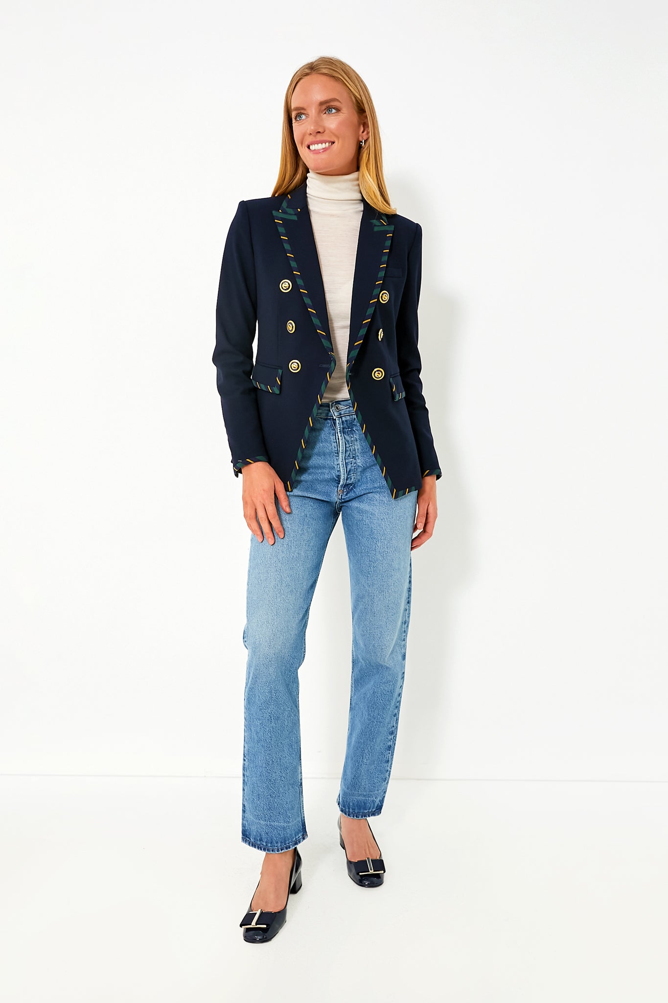 Navy Stripe Miller Dickey Jacket