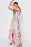 Green and Pink Tiger Stacey Dress