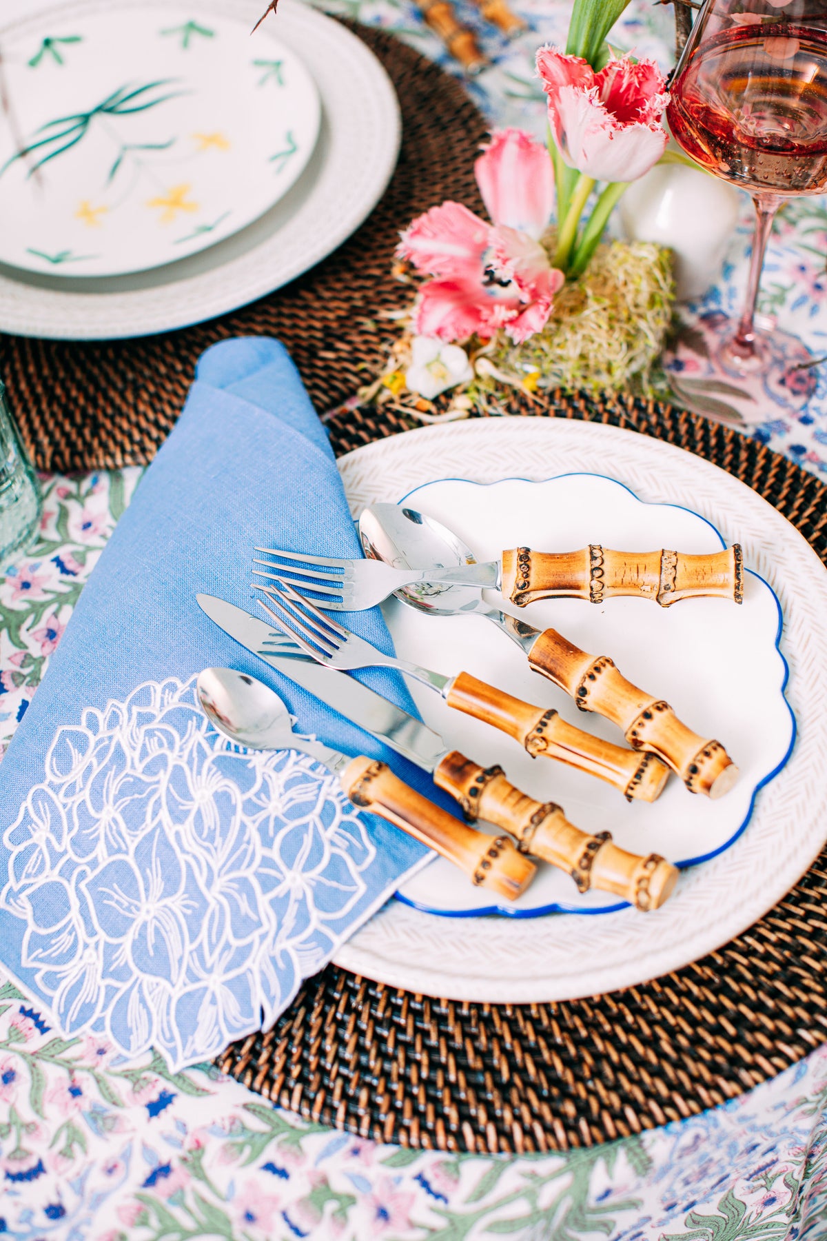 Hydrangea Dinner Napkins Set of 4
