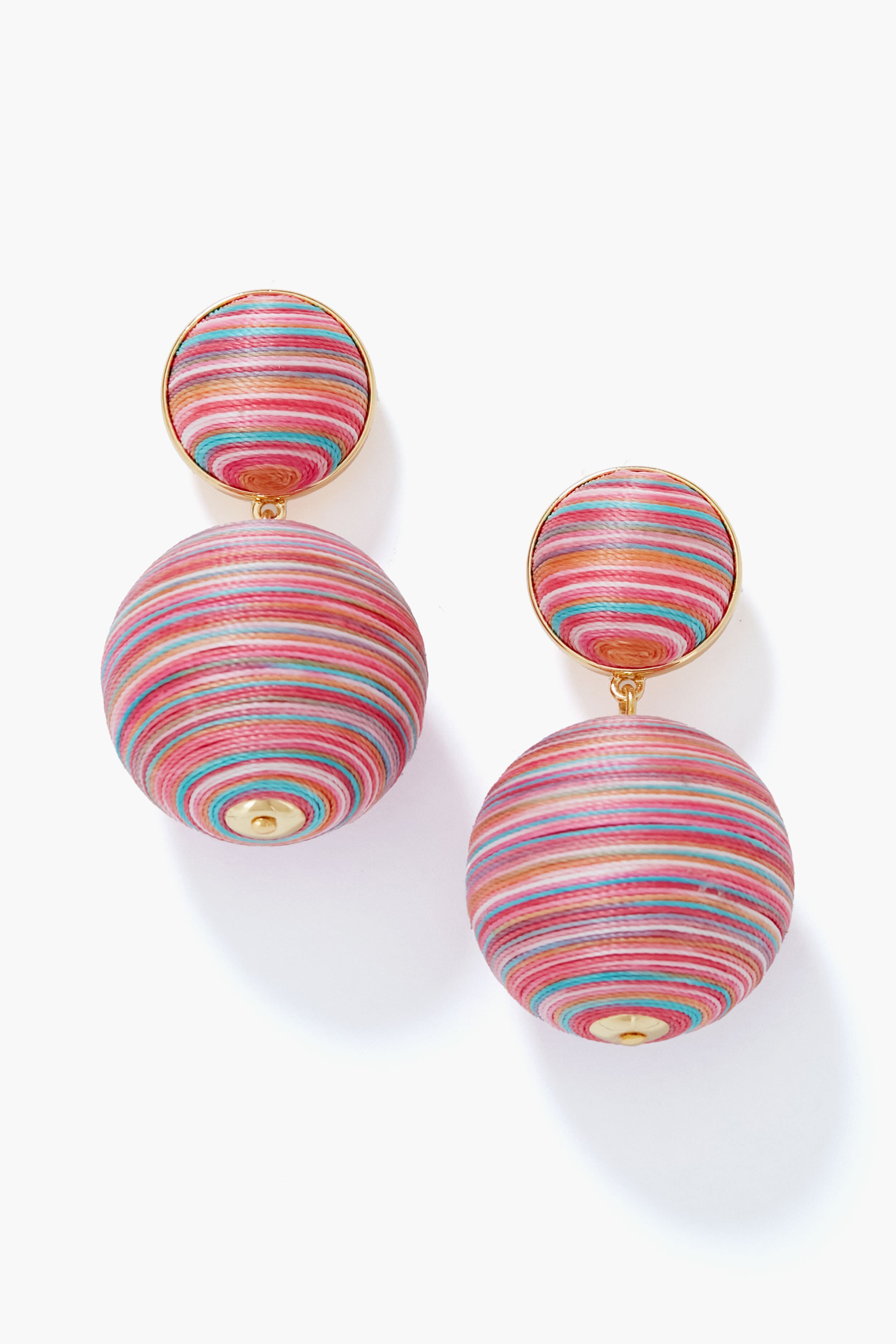 Tuckernuck Jewelry Striped Rainbow Lantern Earrings