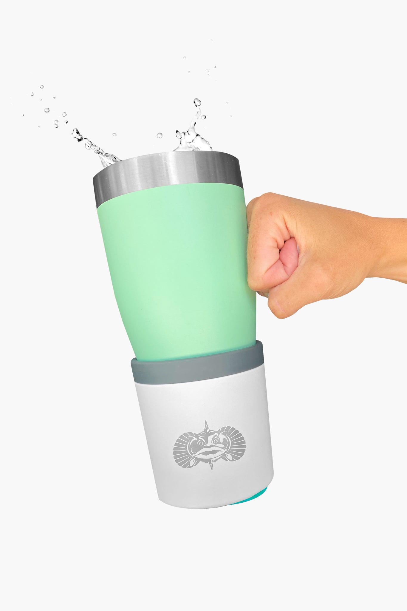 Teal Toadfish Anchor Non-tipping Cup Holder