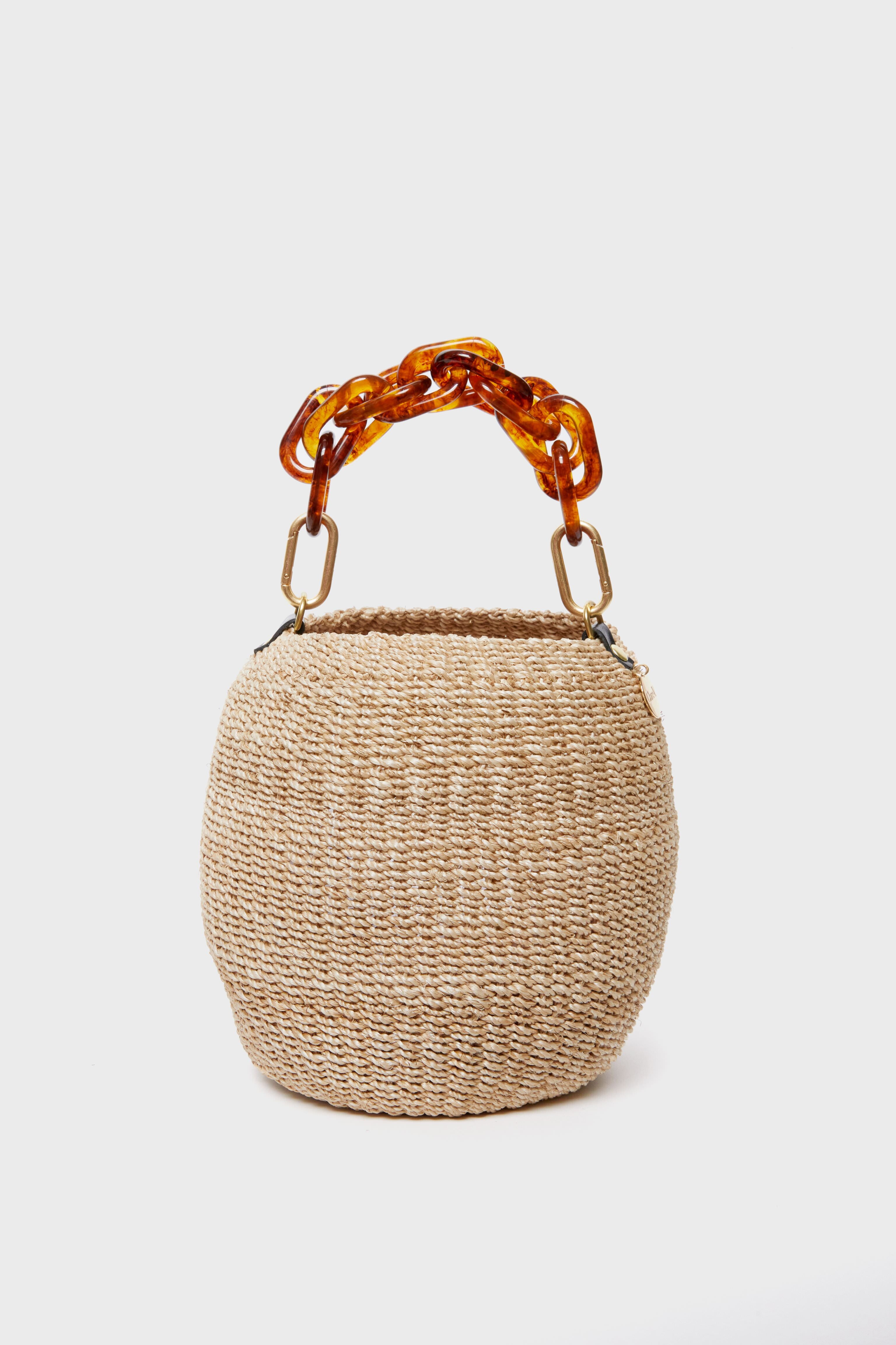 Cream with Tortoise Pot de Miel with Resin Top Handle | Clare V