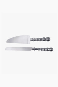 Pearled Cake Server Set