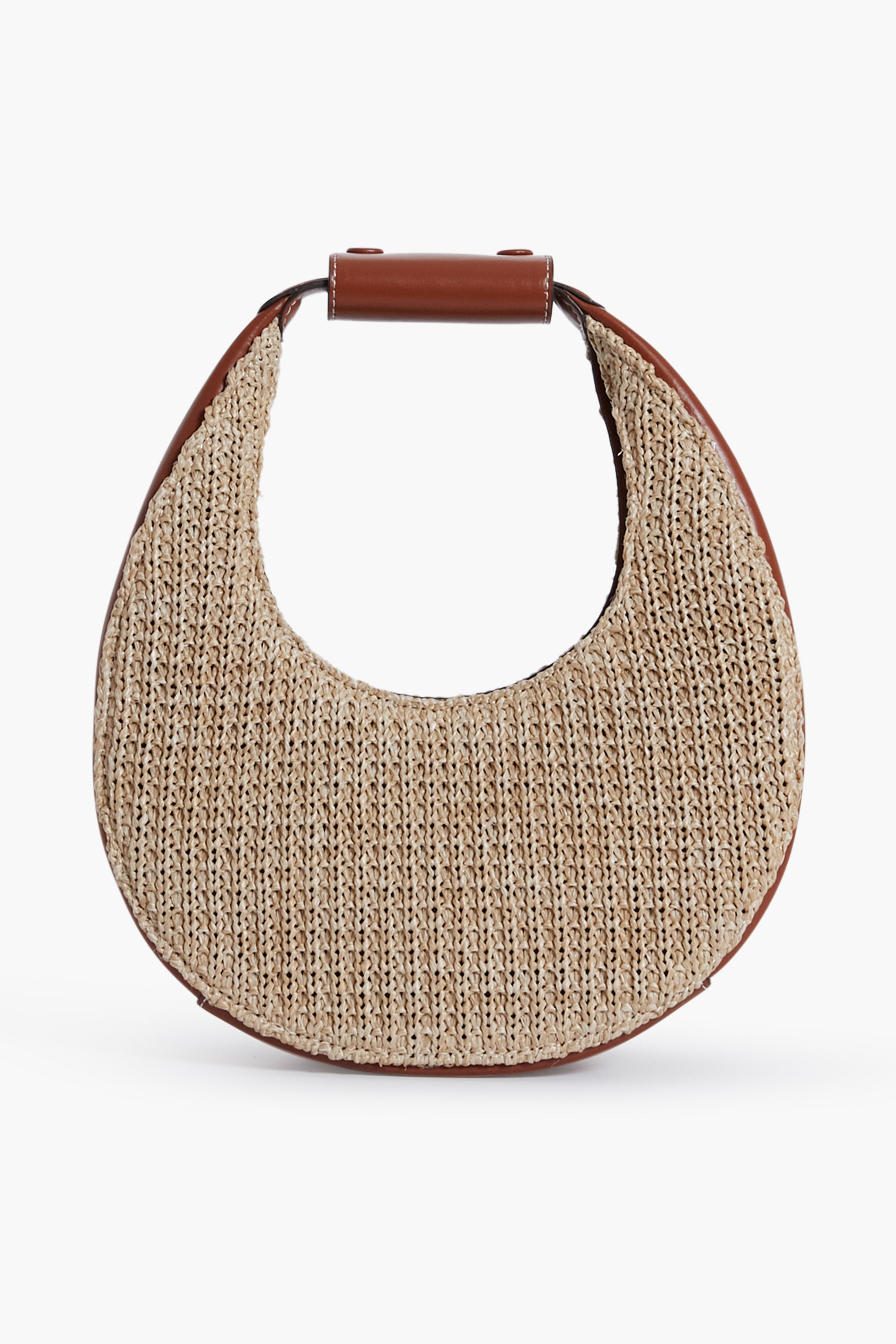Raffia Mini Moon Bag | STAUD