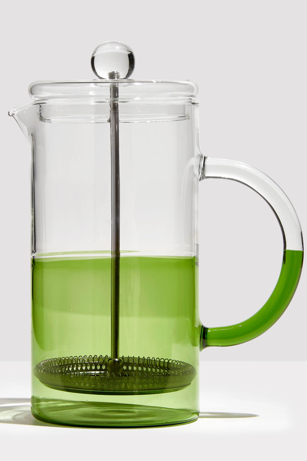 Clear and Green Two Tone French Press