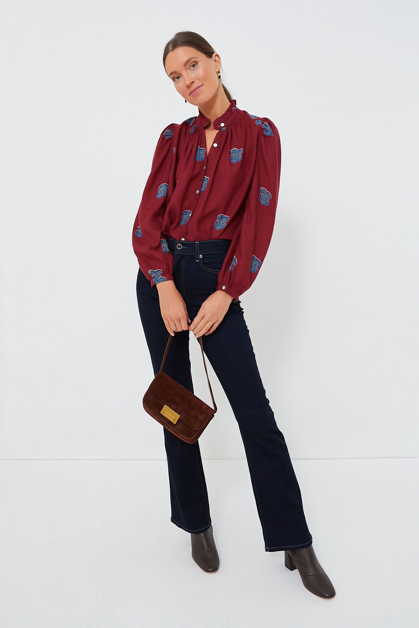Red Burgundy Annabel Shirt