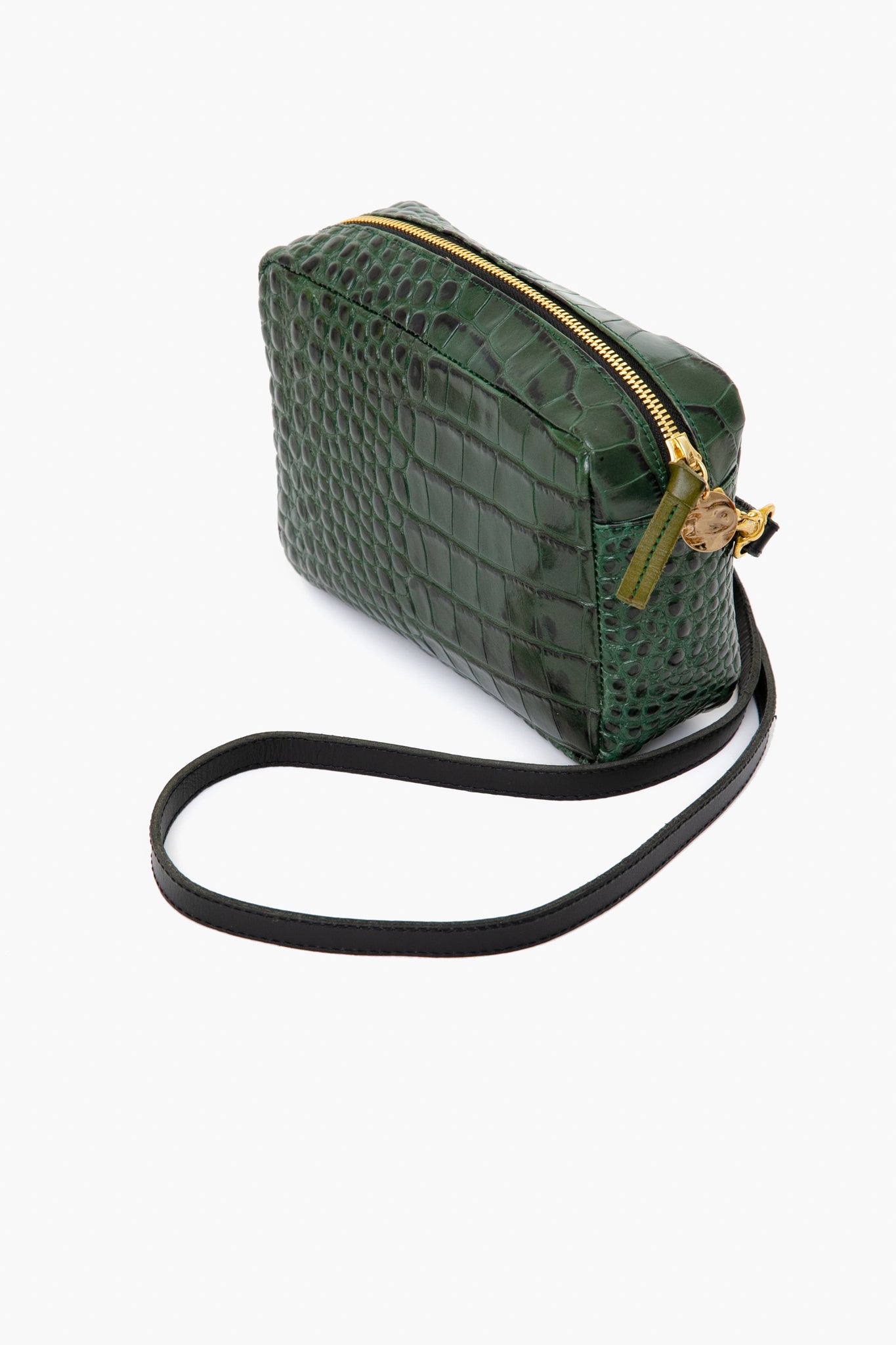 Clare V, Bags, Clare V Le Zip Sac Green Croco With