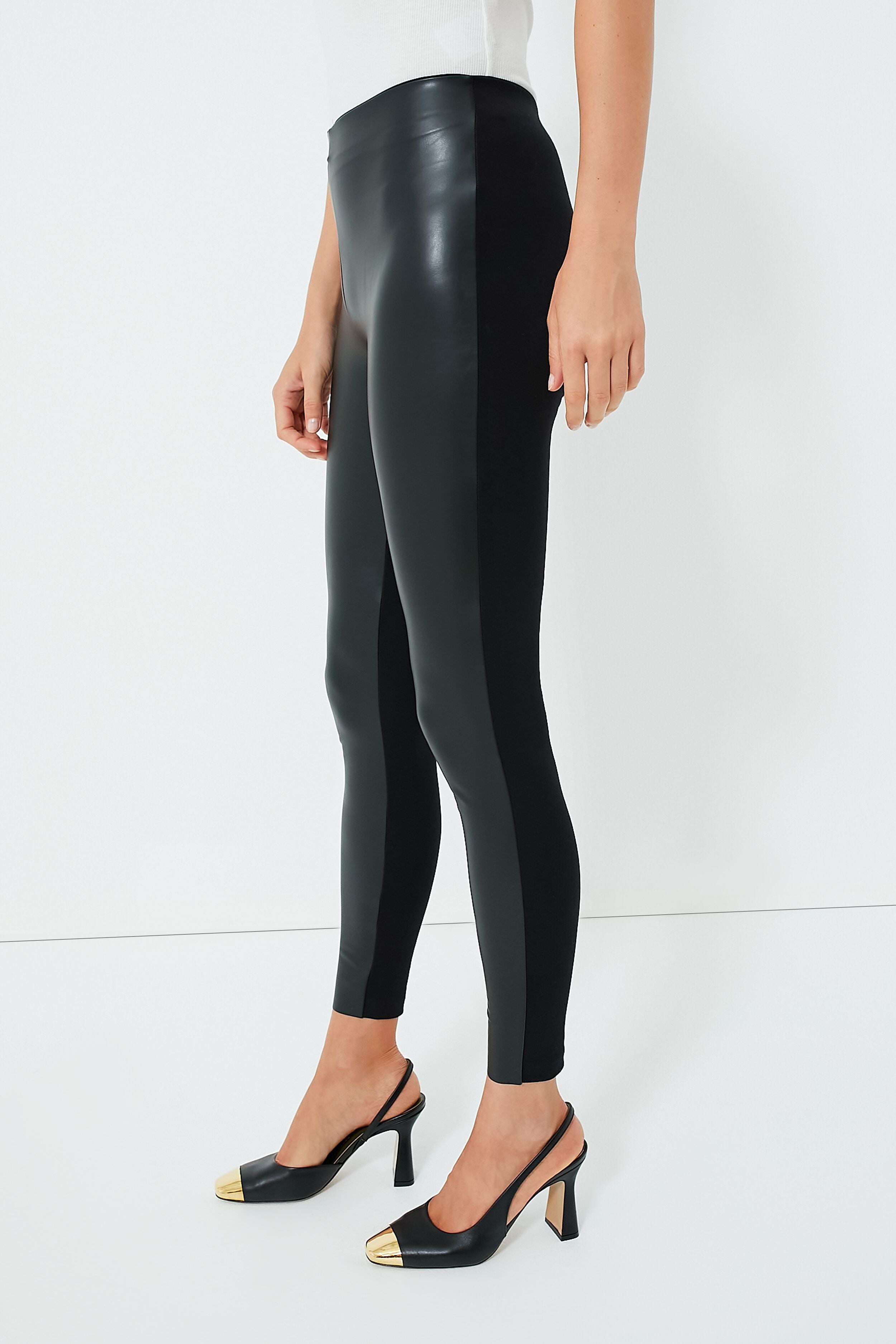Details more than 69 leather front leggings latest