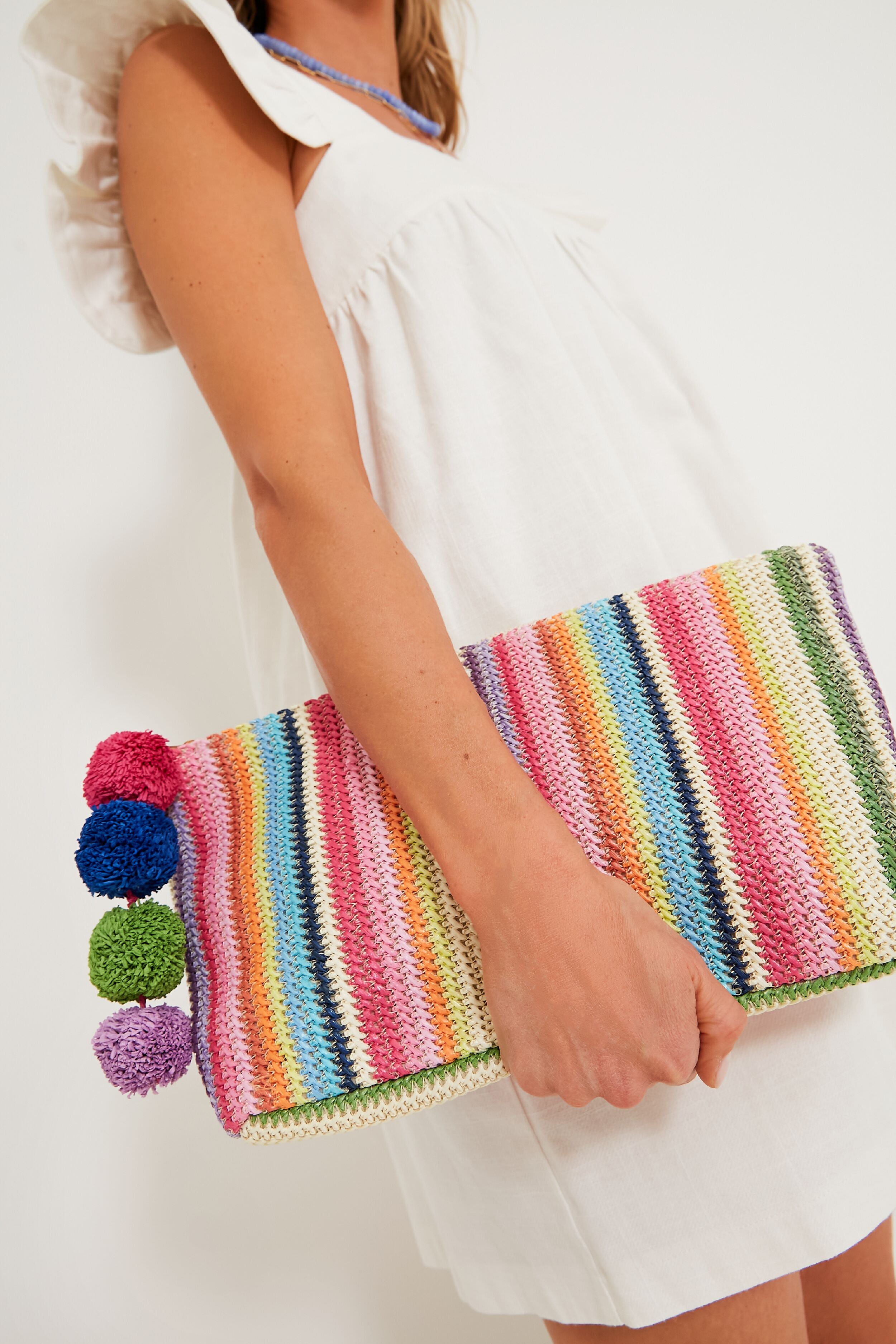 Rainbow Paloma Clutch