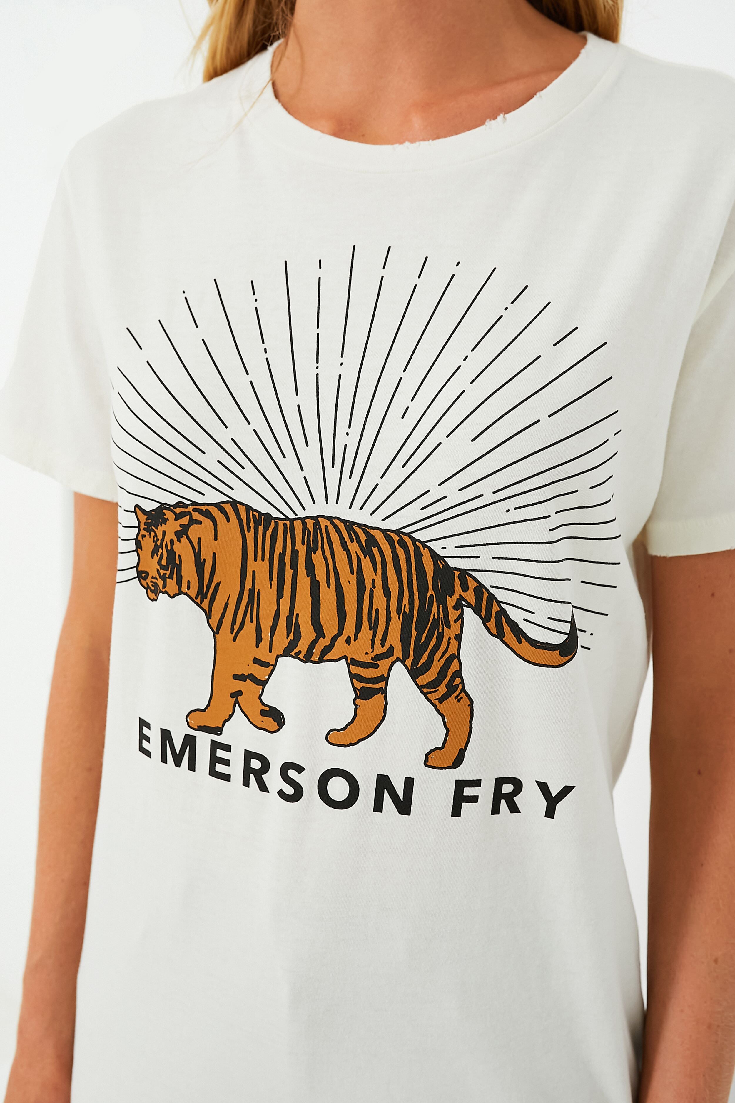 Emerson Fry Tiger T- shirt - Ivory - Weinberg's Good Food
