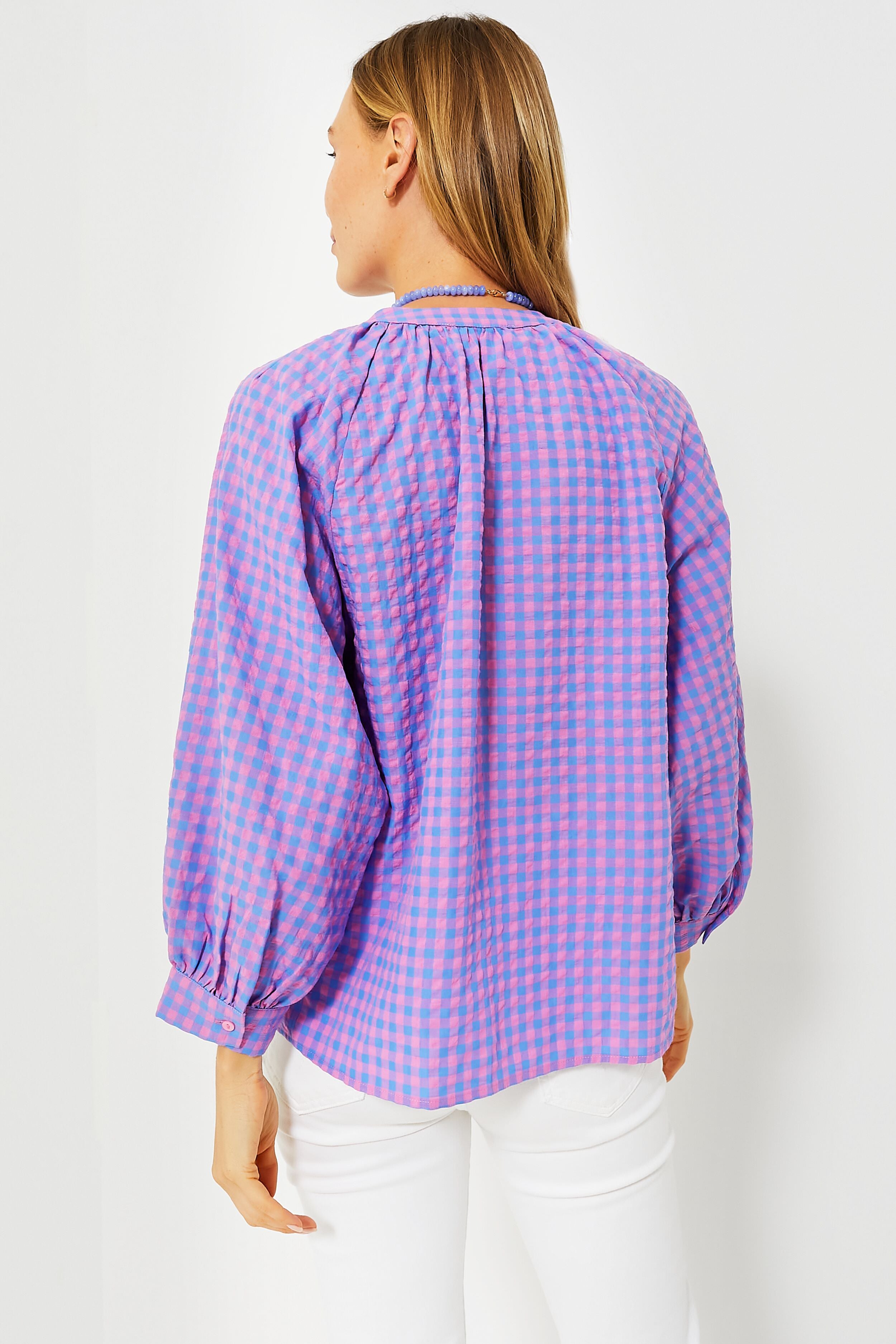 Textured Gingham Rosie Blouse