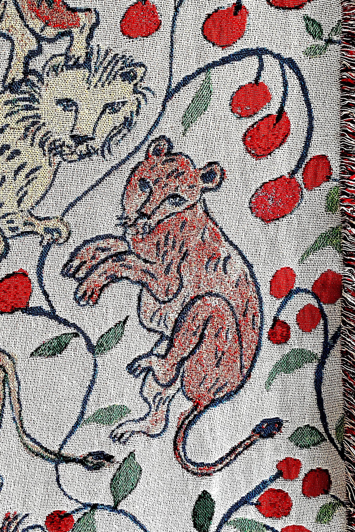 Pomegranate Lions Blanket