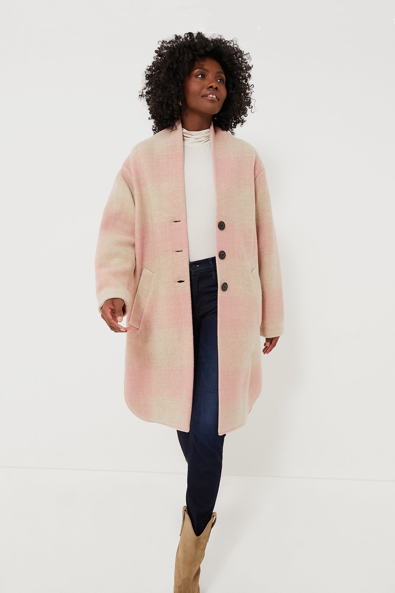 Pink Gabriel Coat Isabel Marant Etoile - Main Image