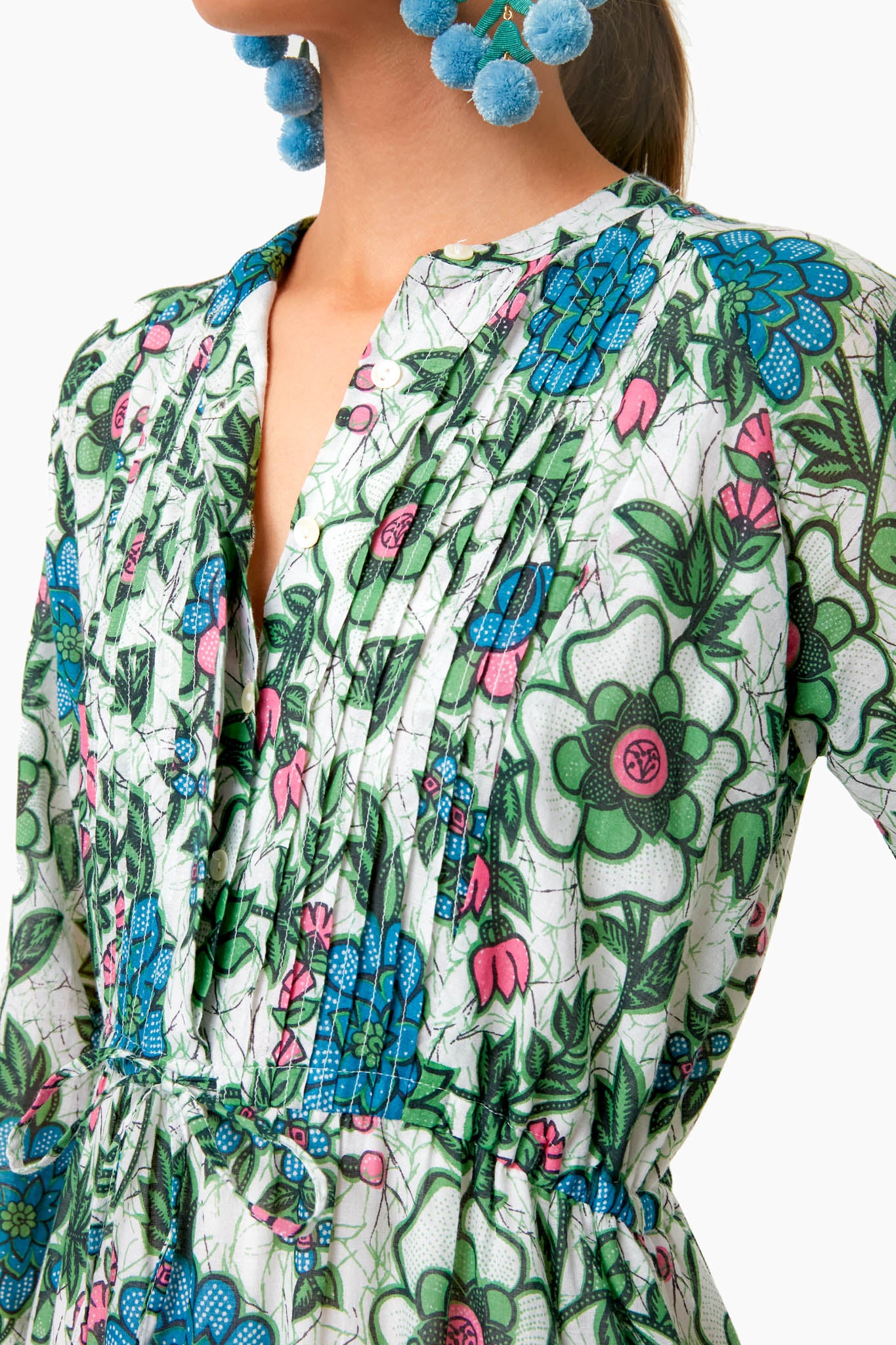 Freyja Flower White Bazaar Dress